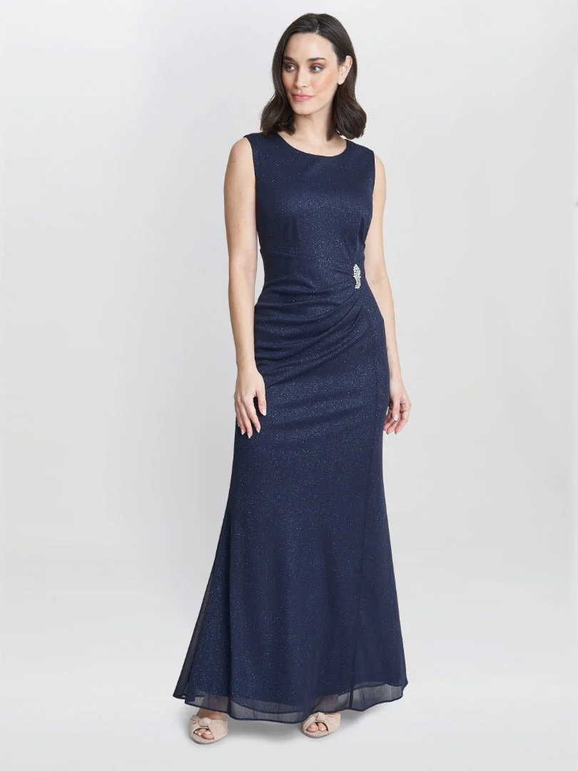 Gina Bacconi Alicia Maxi Dress With Embellishment And Matching Shawl - Image 3