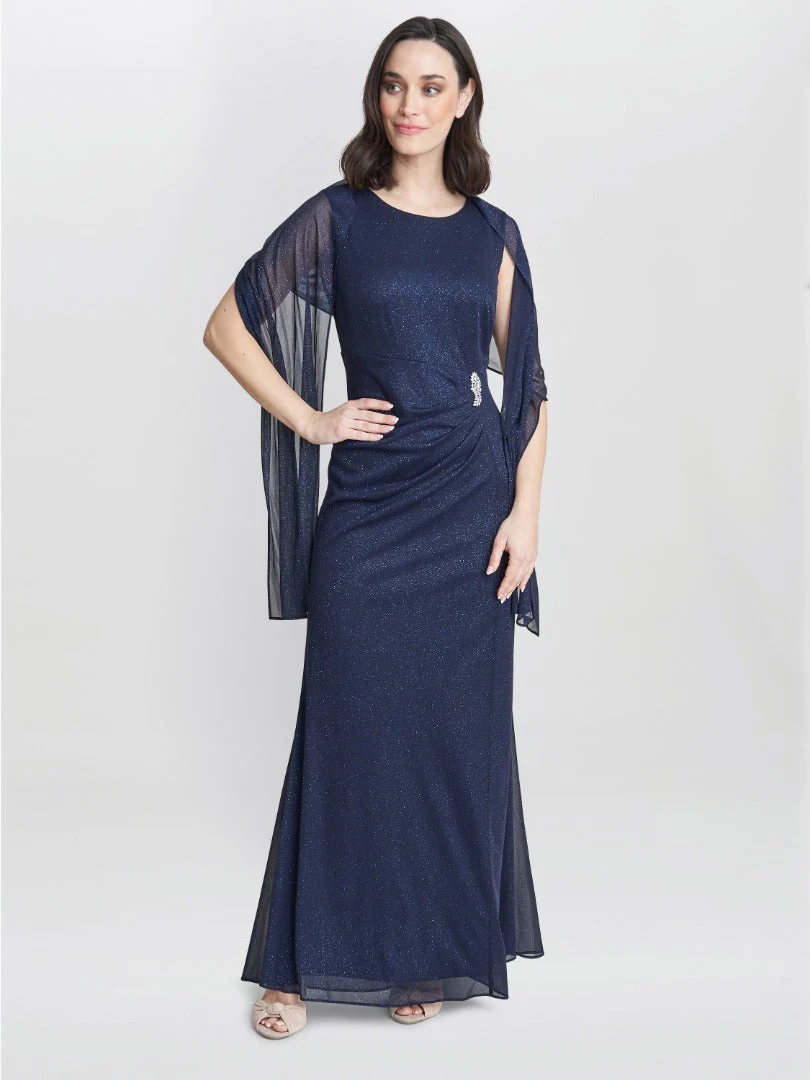 Gina Bacconi Alicia Maxi Dress With Embellishment And Matching Shawl - Image 5