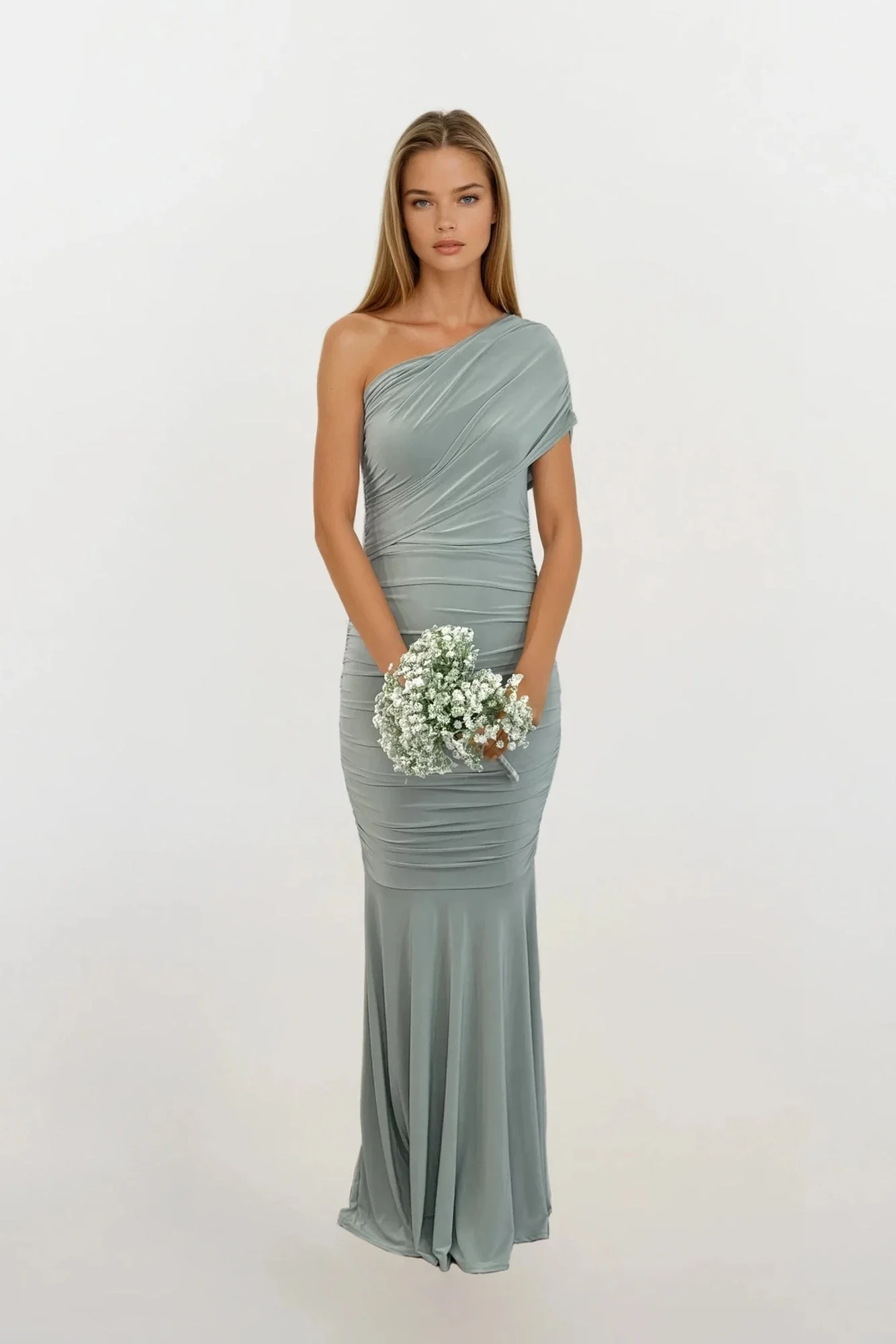 Honor Gold Sage Green Alicia Multiway Bridesmaid Dress - Image 4