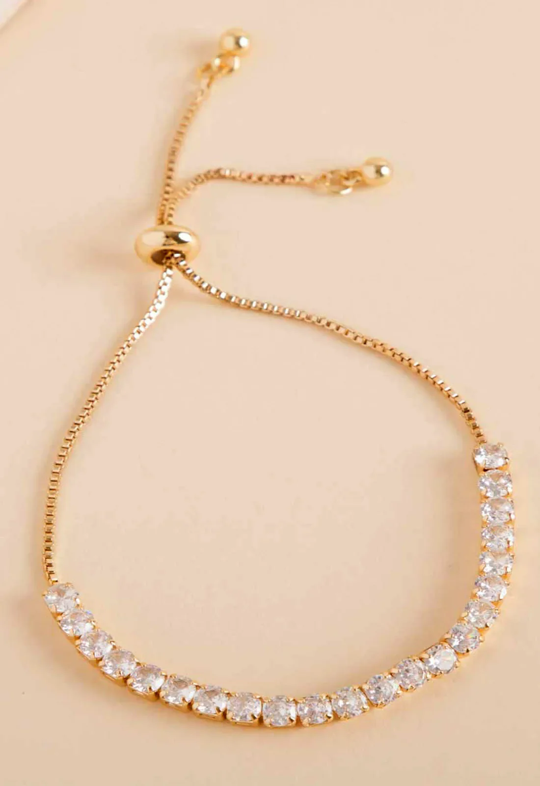 Always Chic Gold Crystal Rope Bracelet - Image 3
