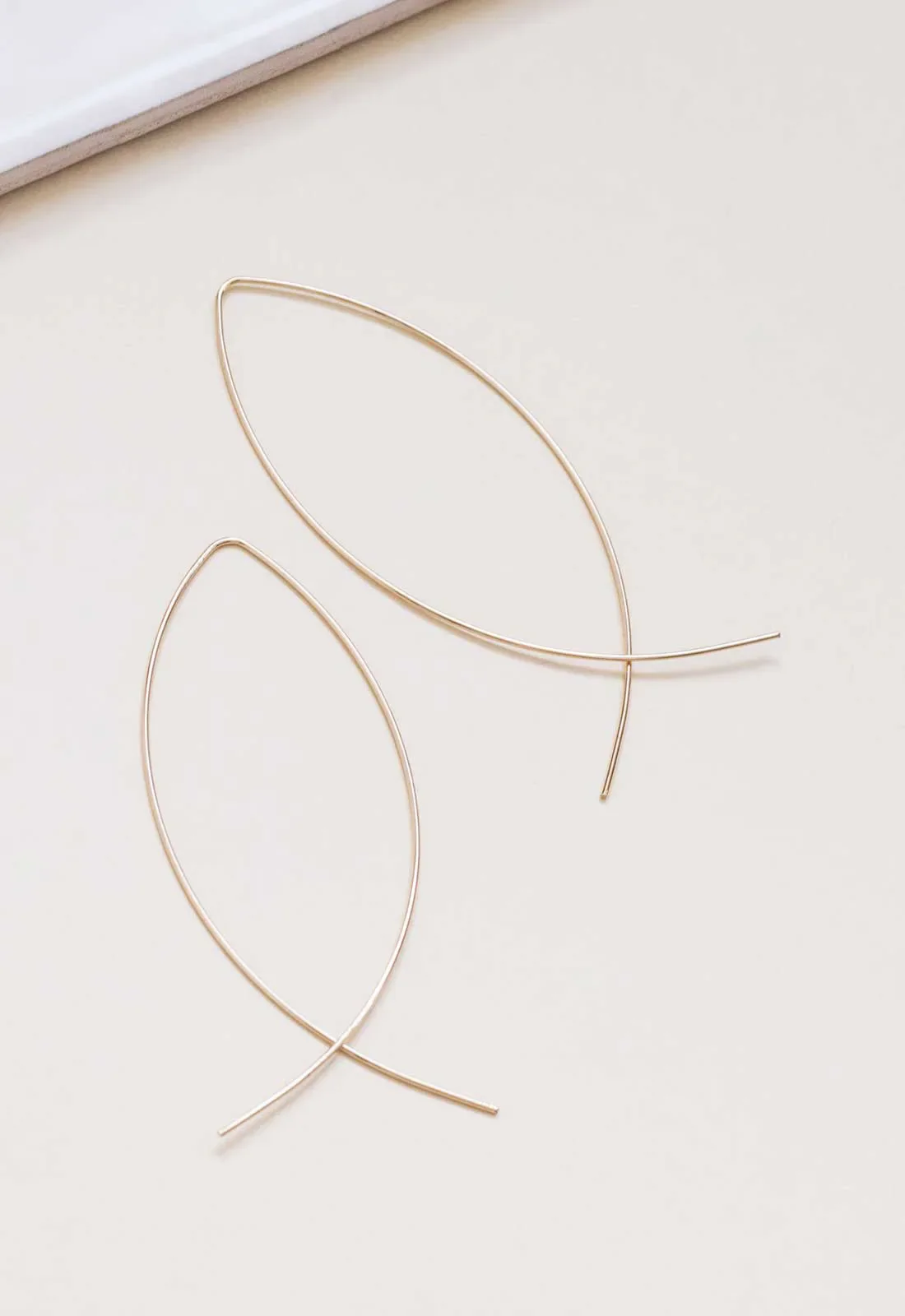 Always Chic Gold Wire Twist Earrings