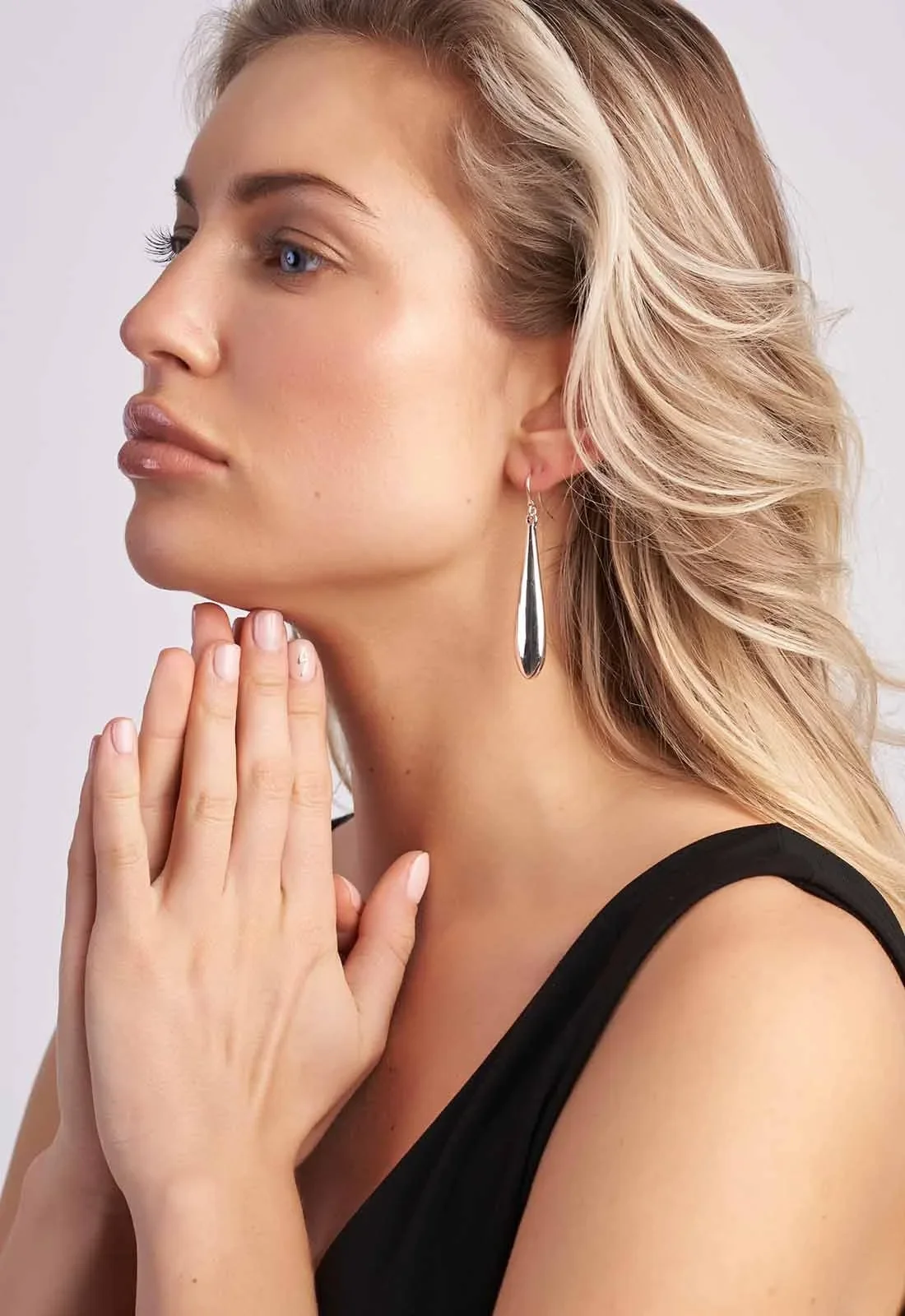 Always Chic Silver Drop Earrings - Image 3