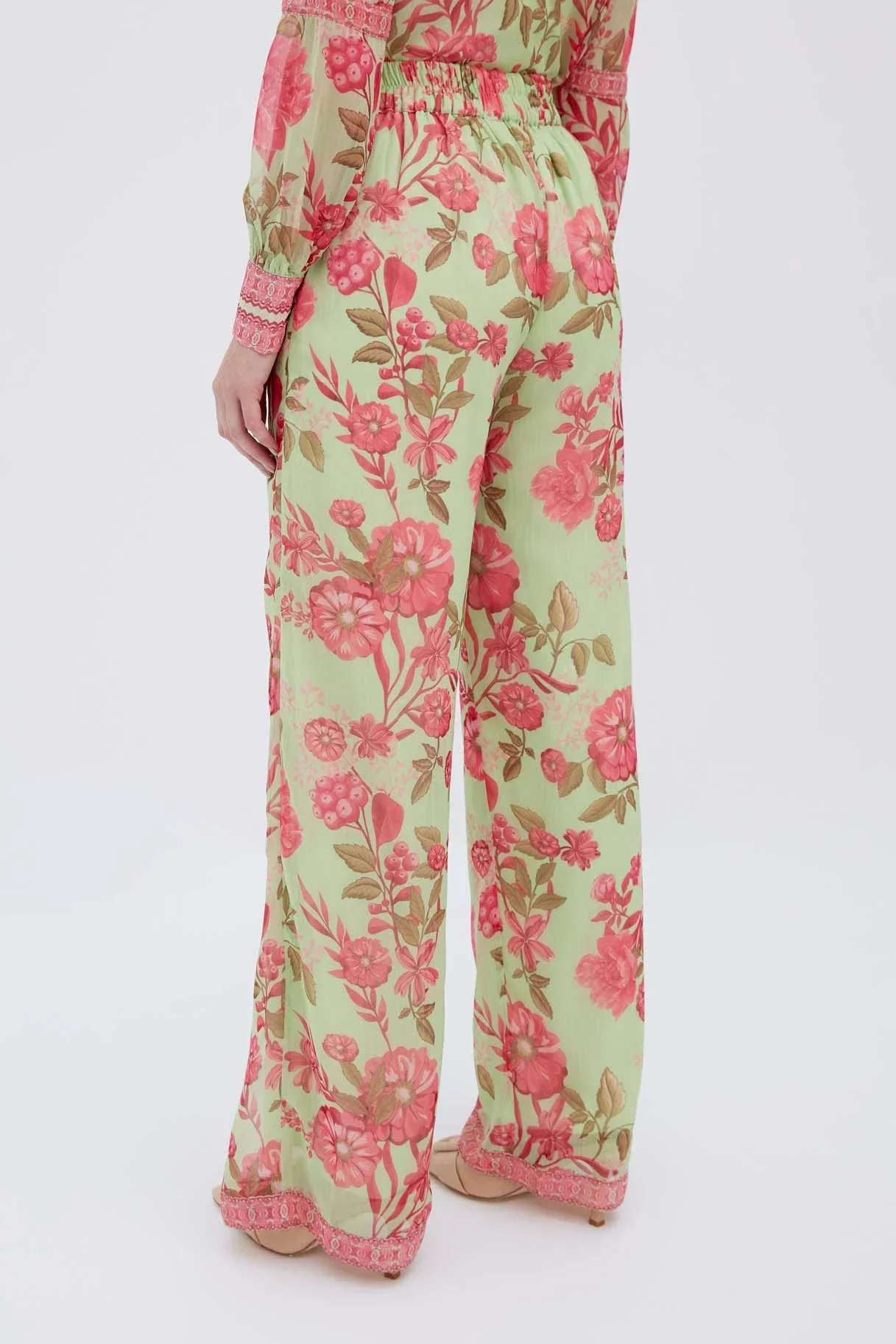 Raishma Studio Green Aspen Trousers - Image 3