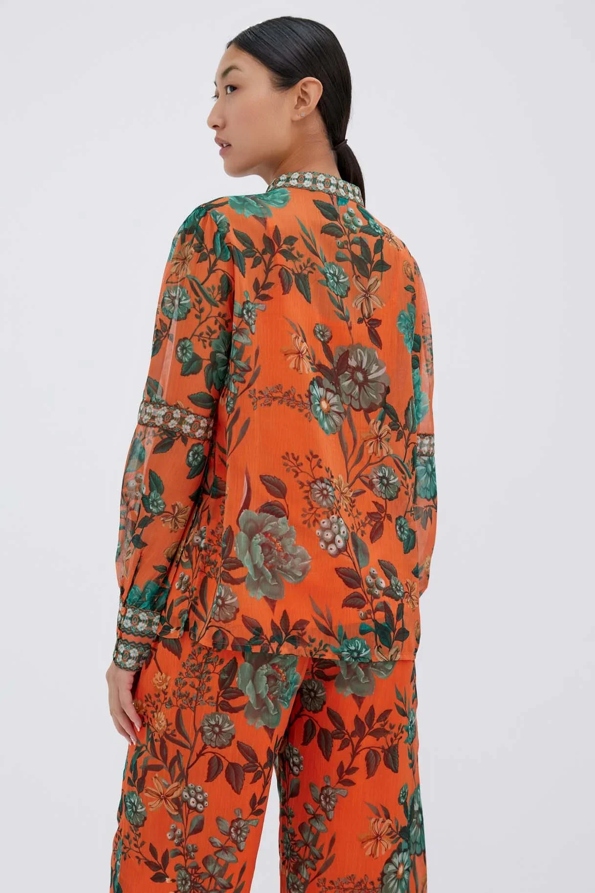 Raishma Studio Orange Aspen Shirt - Image 3