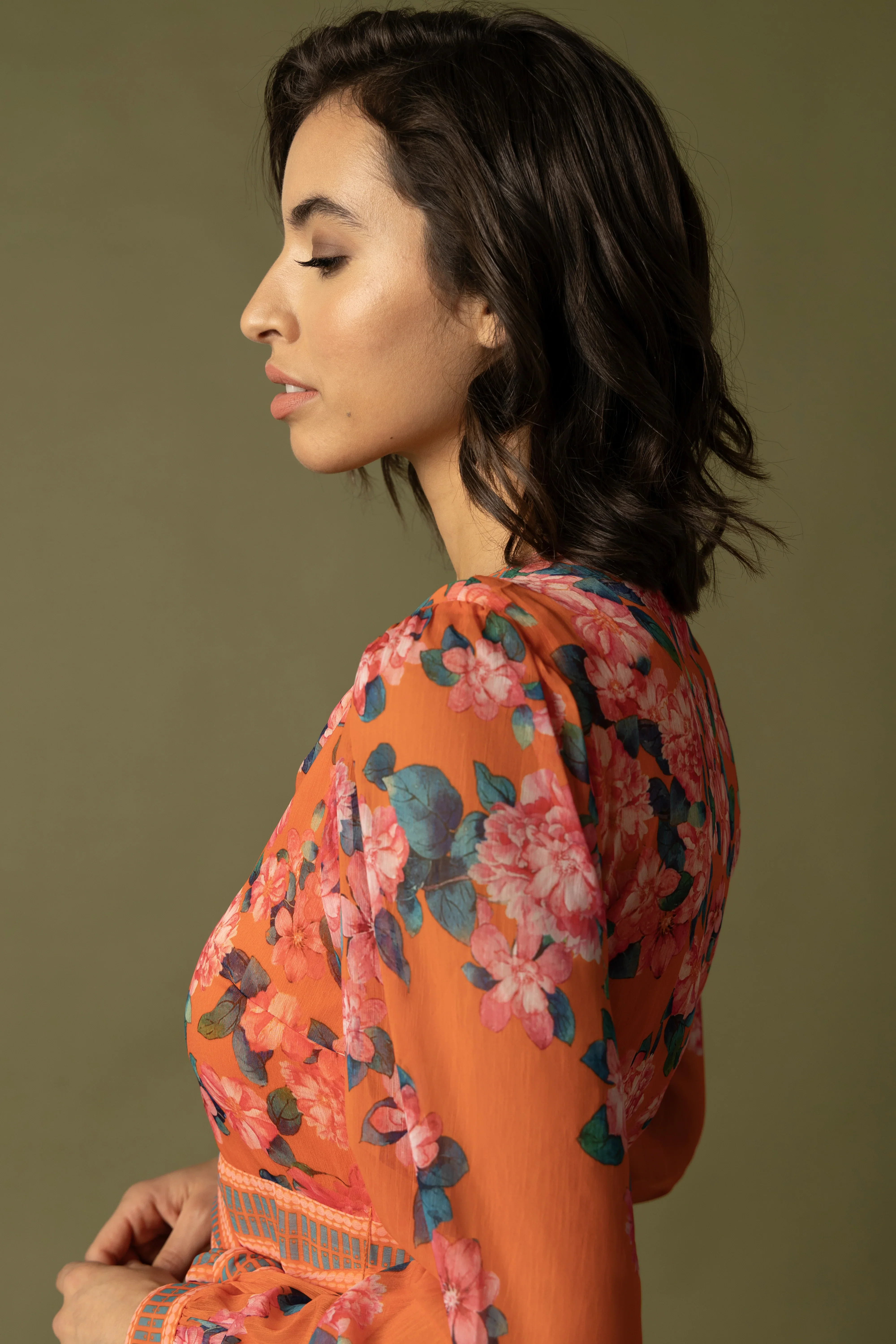 Raishma Studio Orange Athena Dress - Image 4