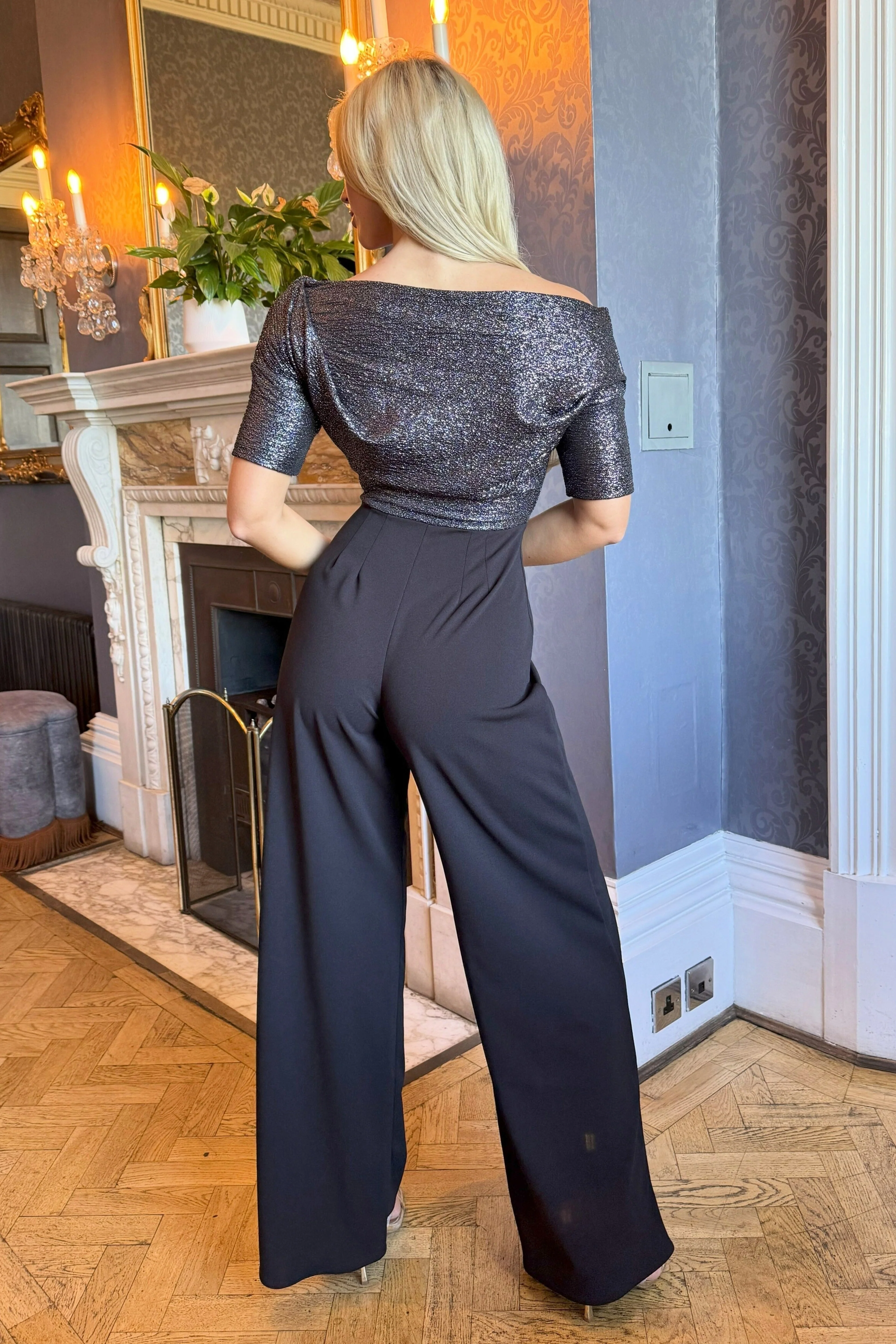 Atom Label Black Lima Sparkle Jumpsuit - Image 2