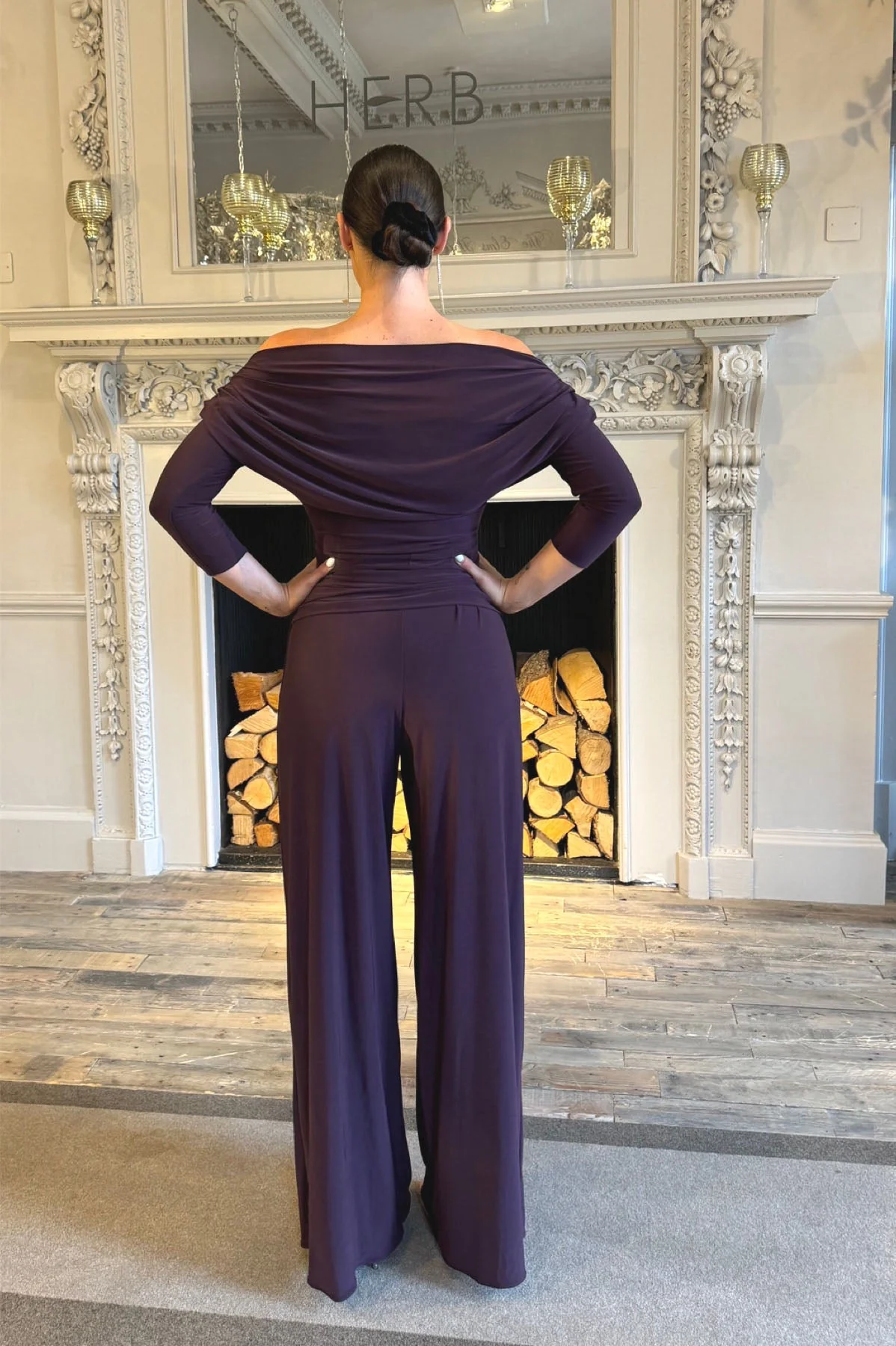 Atom Label Blackcurrant Carbon Jumpsuit - Image 3