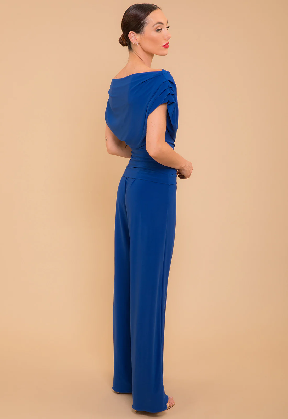 Atom Label Cobalt Blue Carbon Jumpsuit - Image 3