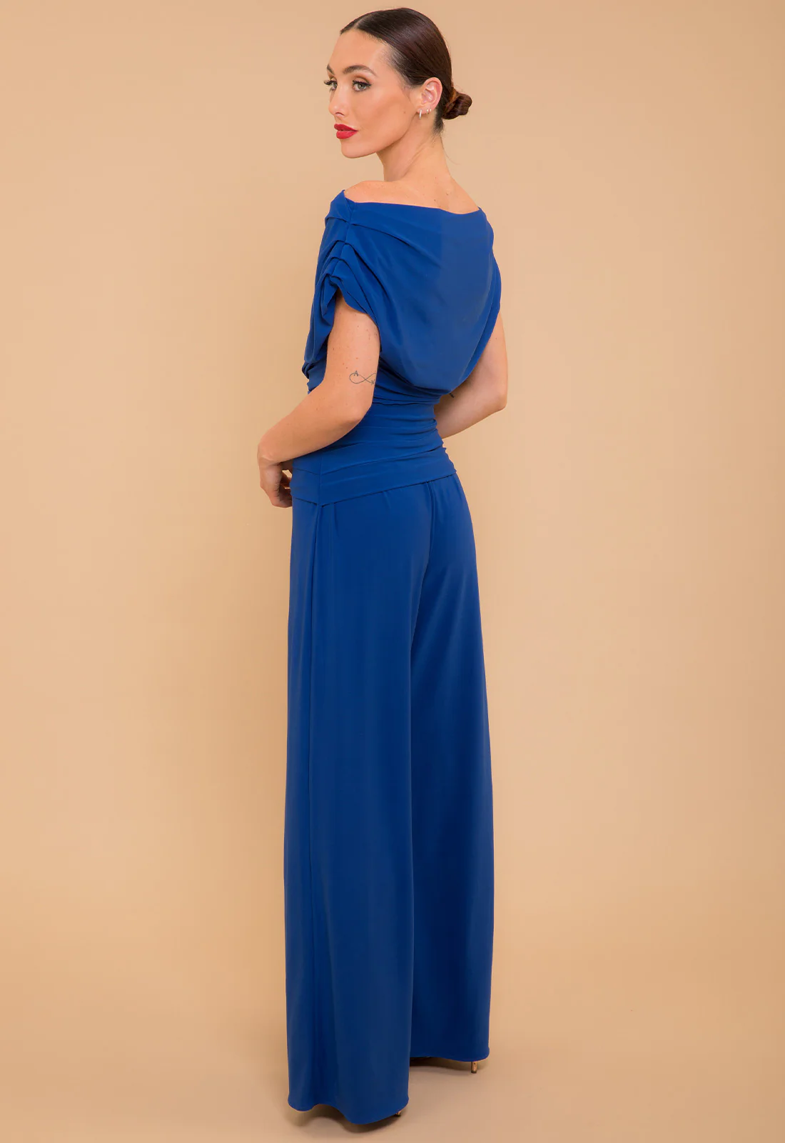 Atom Label Cobalt Blue Carbon Jumpsuit - Image 4