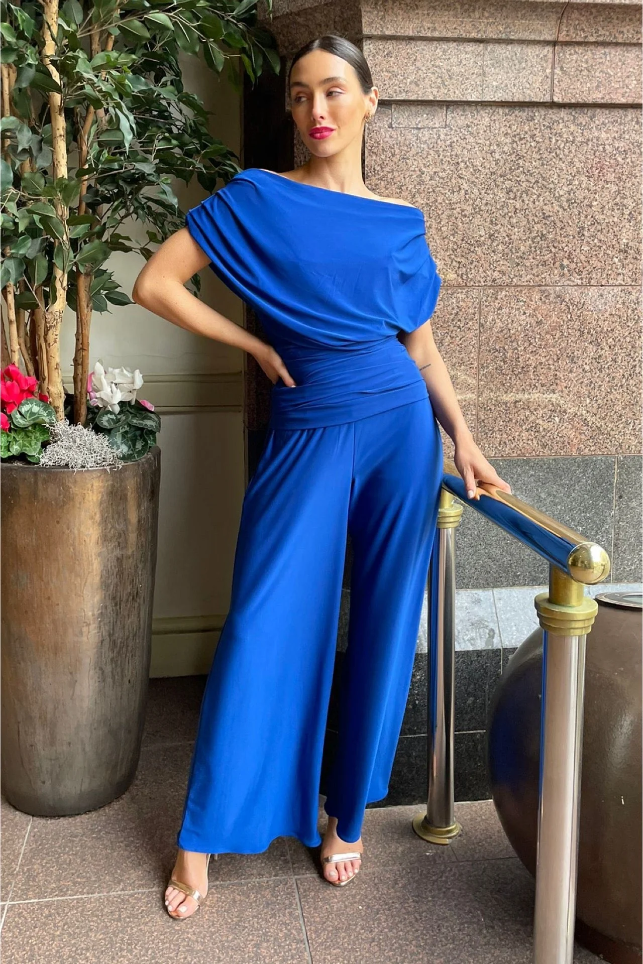 Atom Label Colbalt Blue Carbon Jumpsuit - Image 2