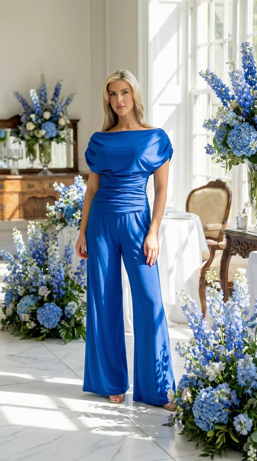 Atom Label Colbalt Blue Carbon Jumpsuit - Image 8