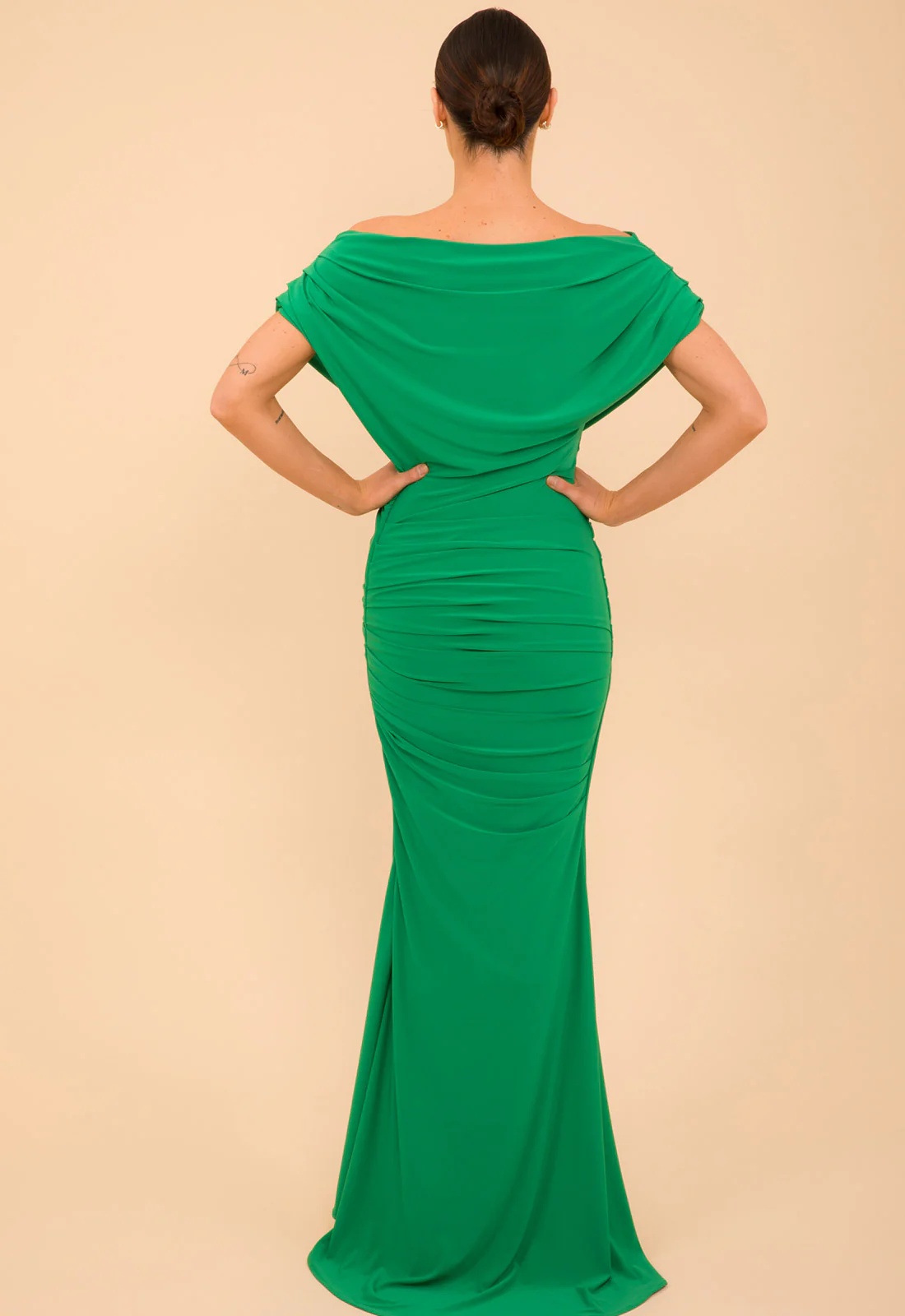 Atom Label Emerald Green Platinum Gown - Image 3