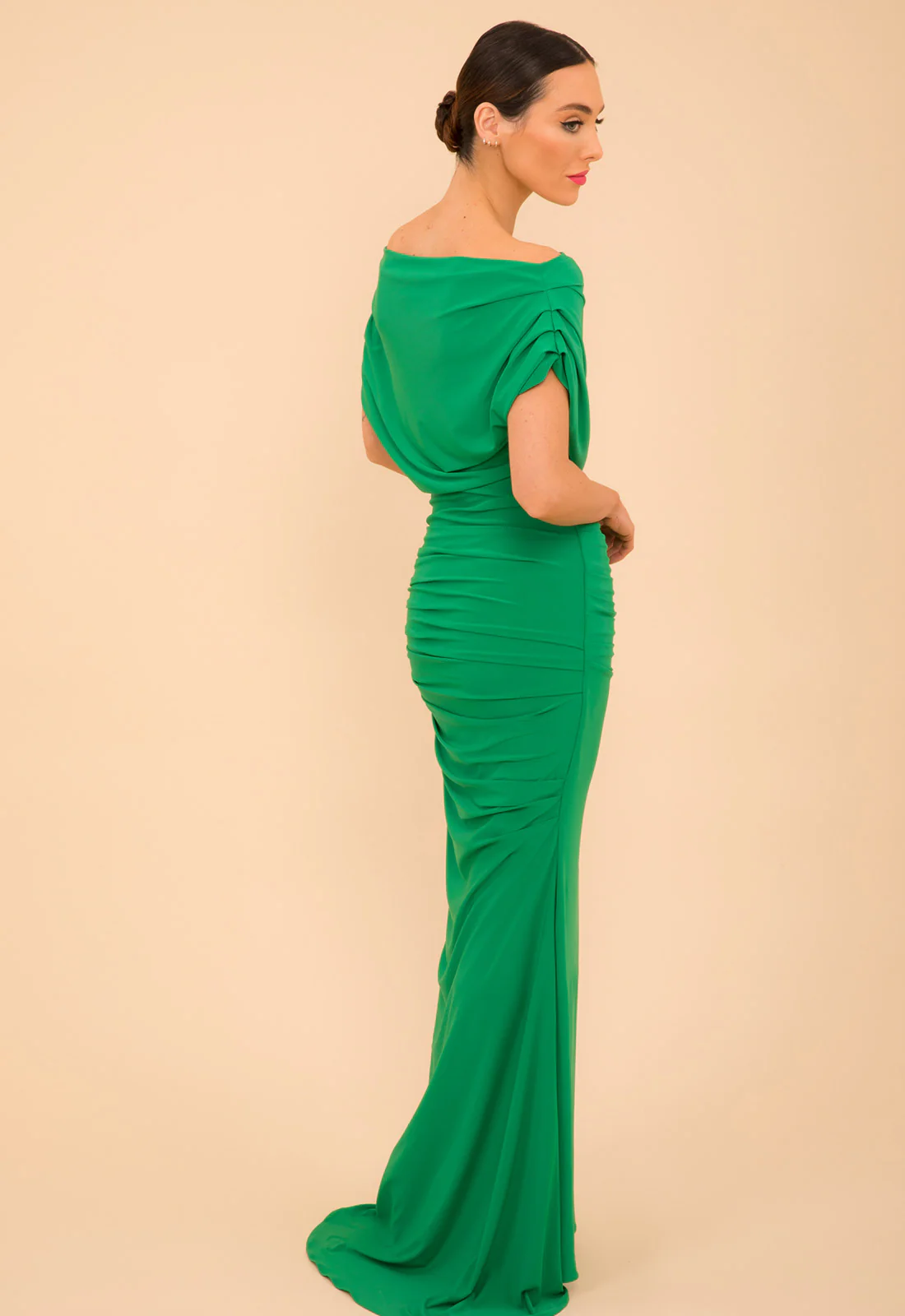 Atom Label Emerald Green Platinum Gown - Image 4