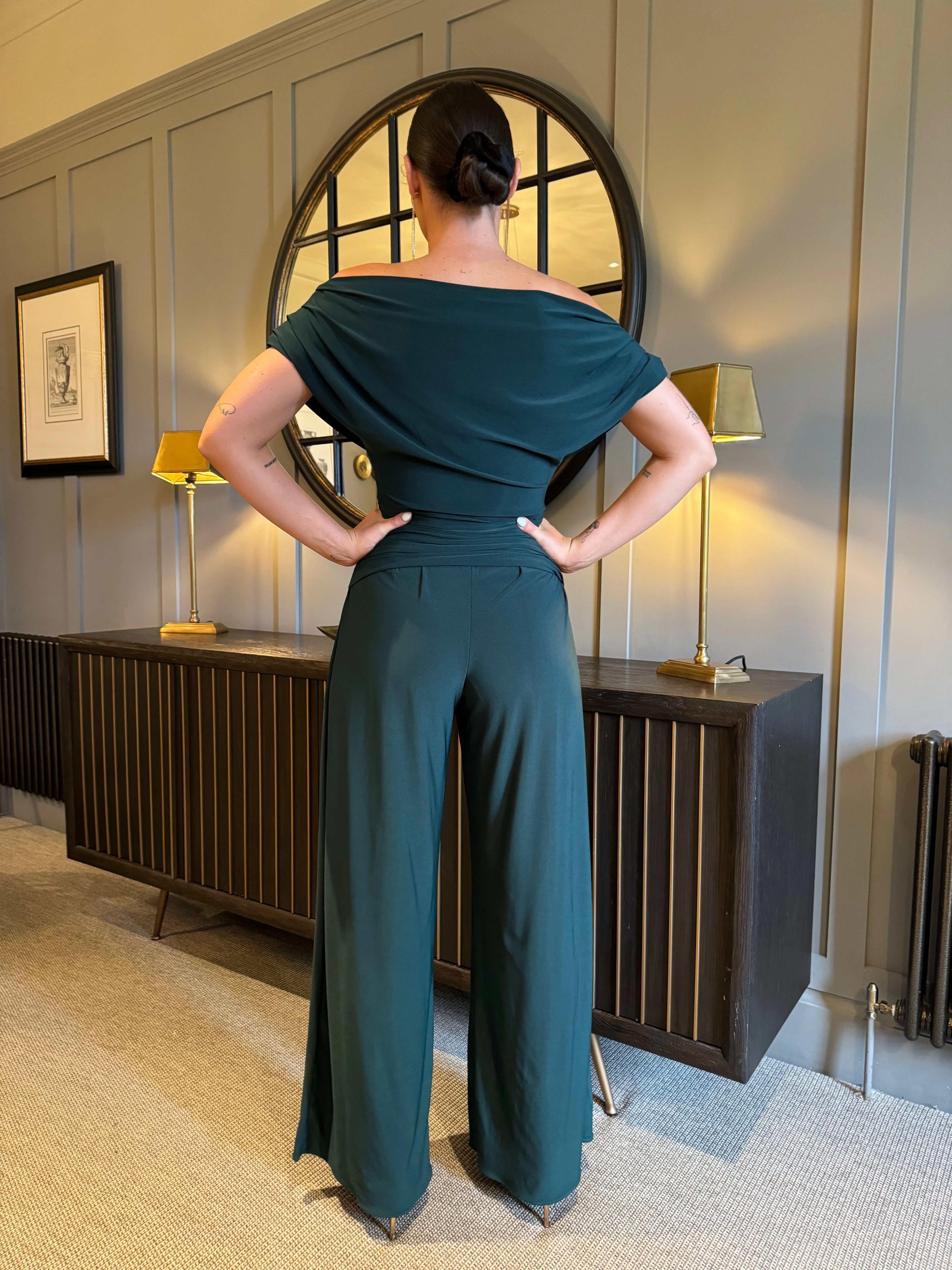 Atom Label Forest Green Carbon Jumpsuit - Image 2