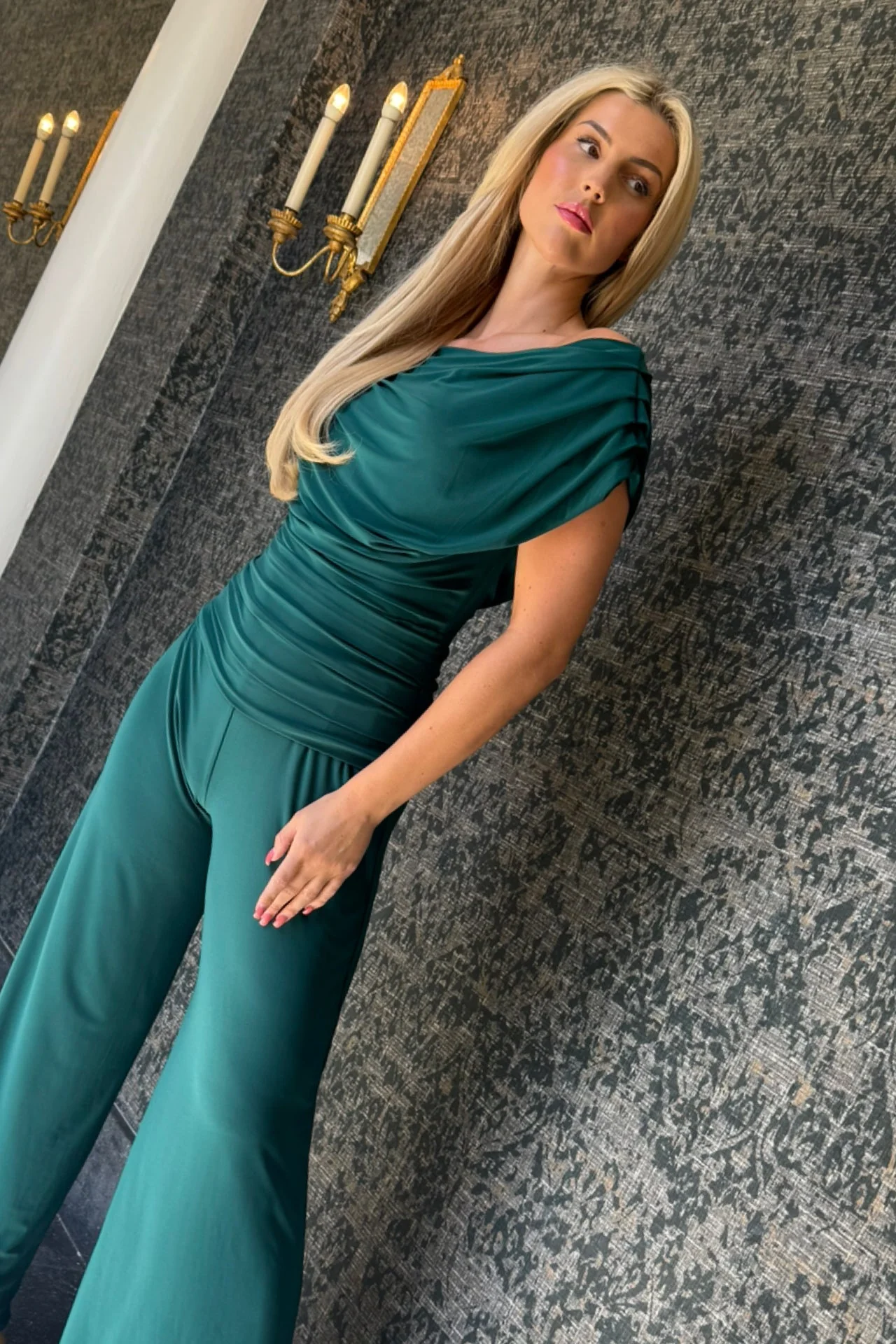 Atom Label Forest Green Carbon Jumpsuit - Image 3