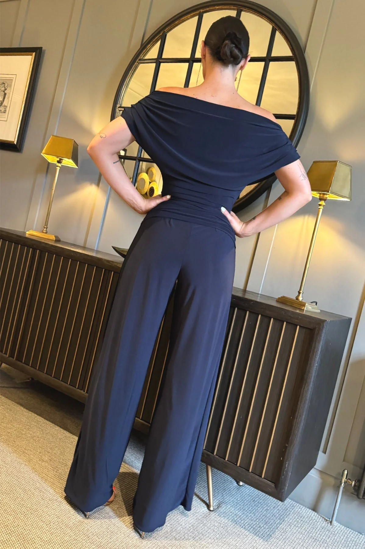 Atom Label Navy Carbon Jumpsuit - Image 4