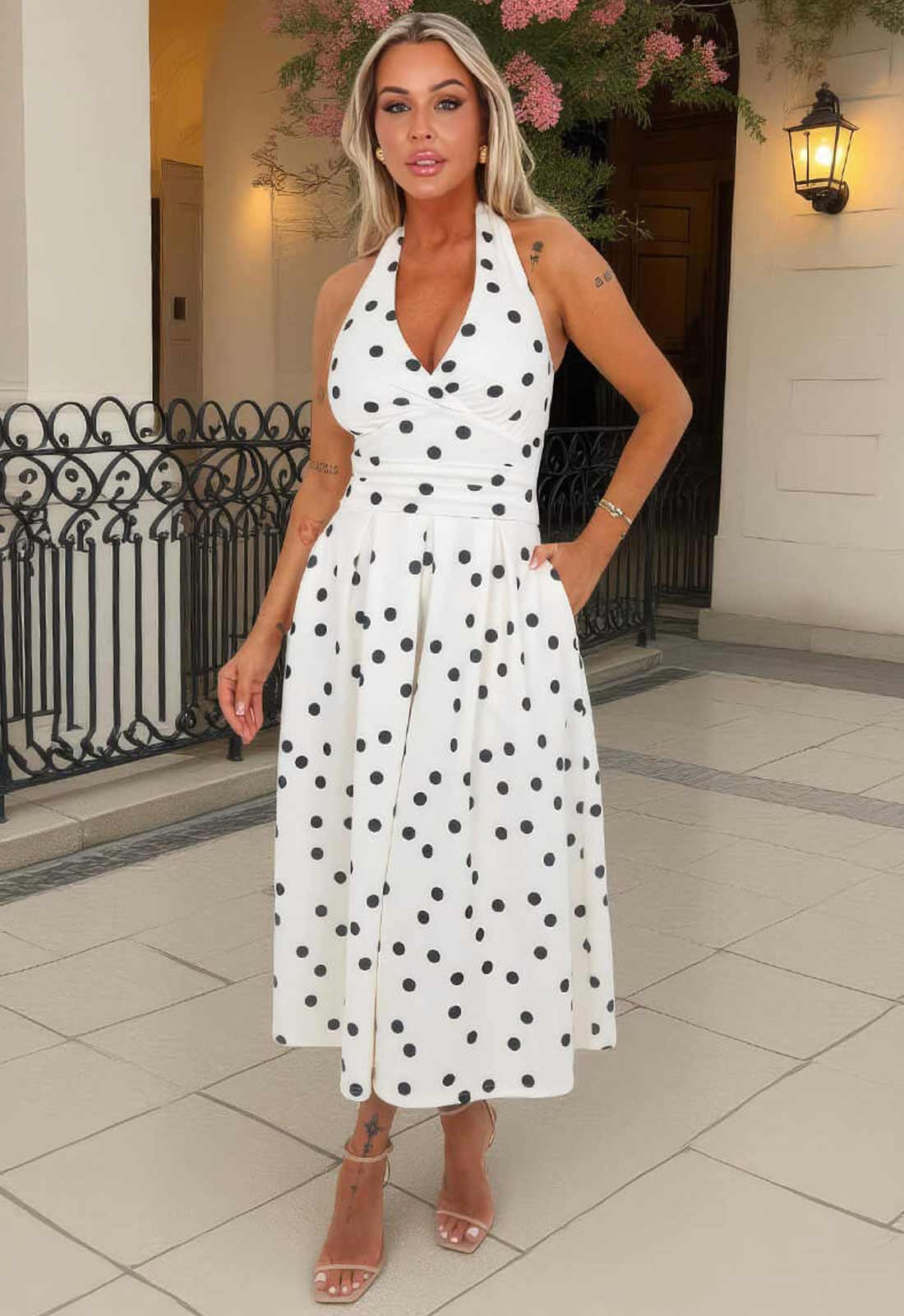 AX Paris Polka Dot Wedding Guest Dress