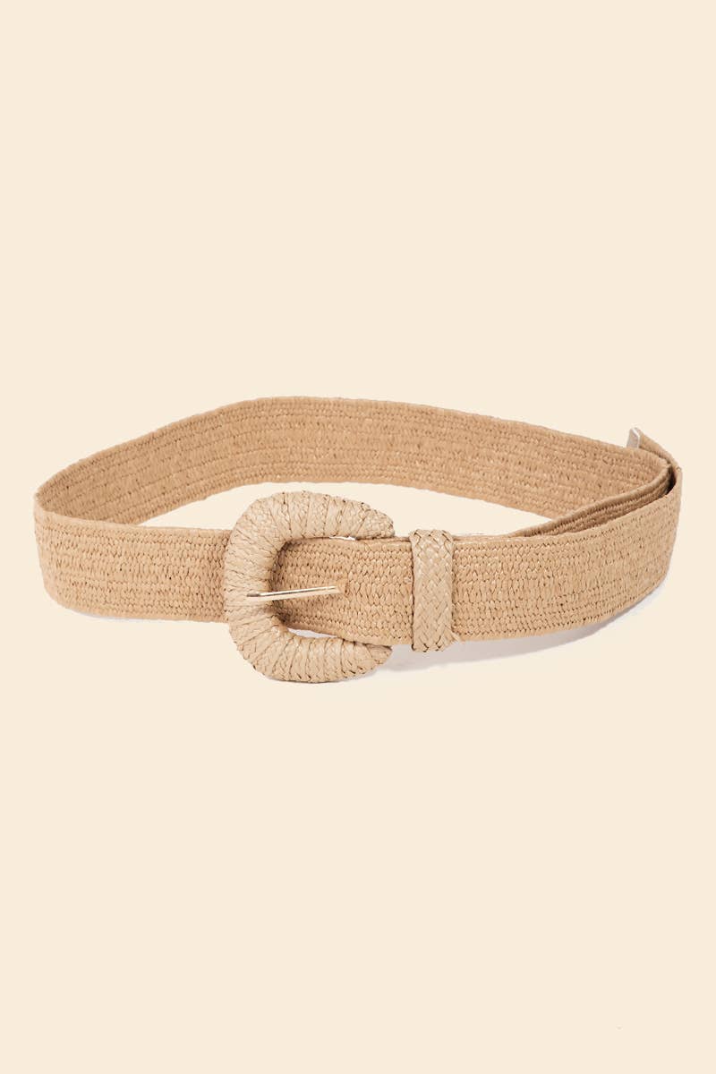 Braided Elastic Fashion Belt: WH - Image 4