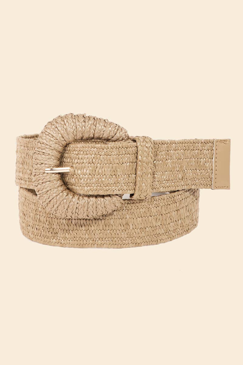 Braided Elastic Fashion Belt: WH - Image 6