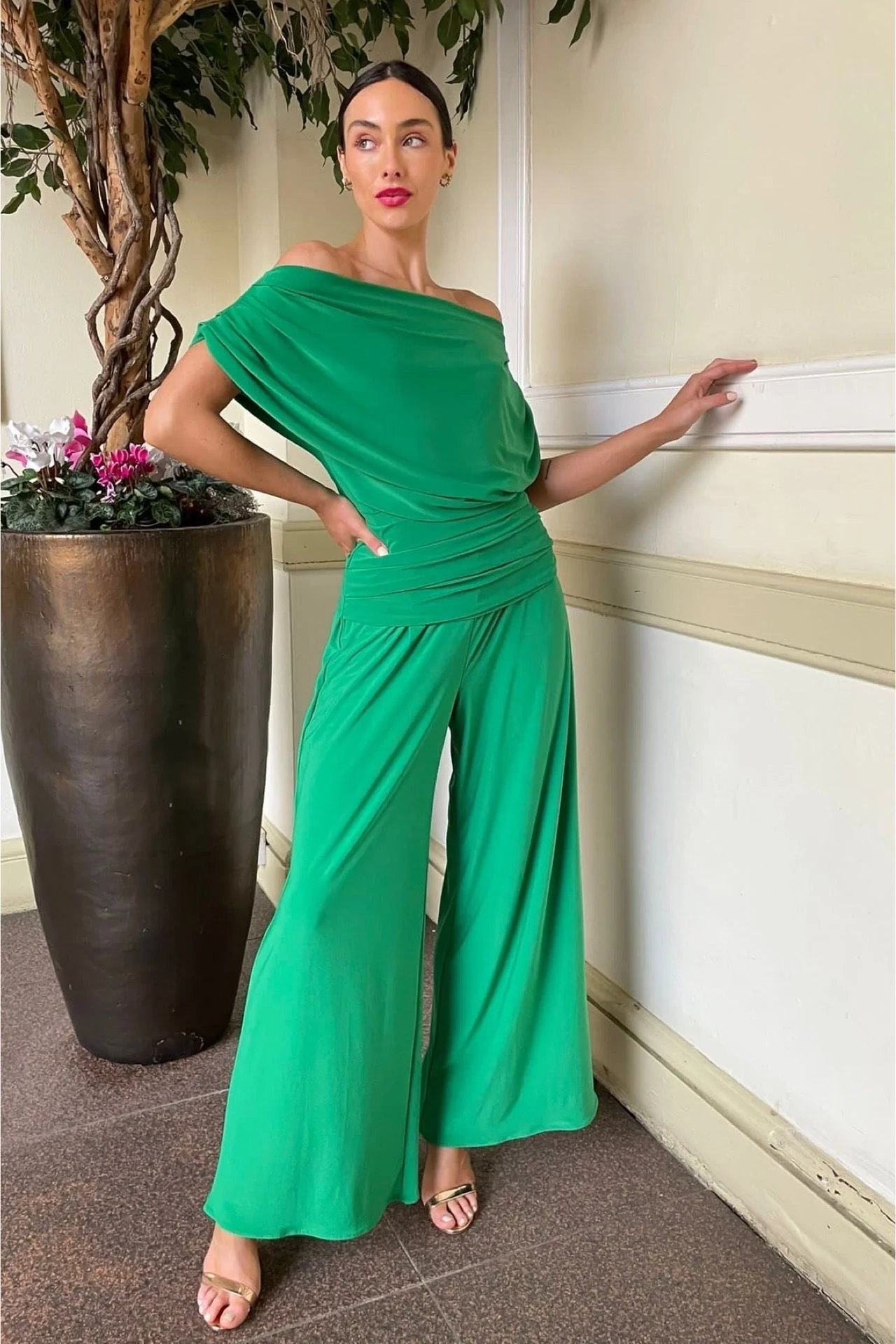 Atom Label Emerald Green Carbon Jumpsuit - Image 3