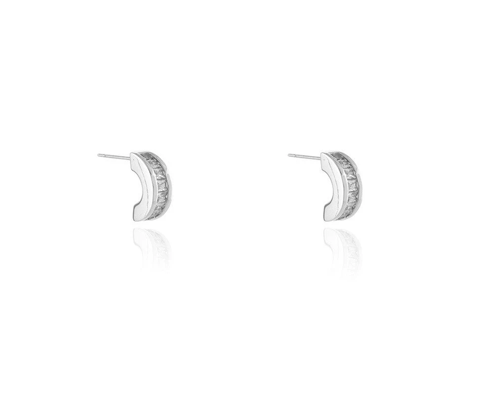 Cachet London Ceto Silver Hoop Earrings - Image 8