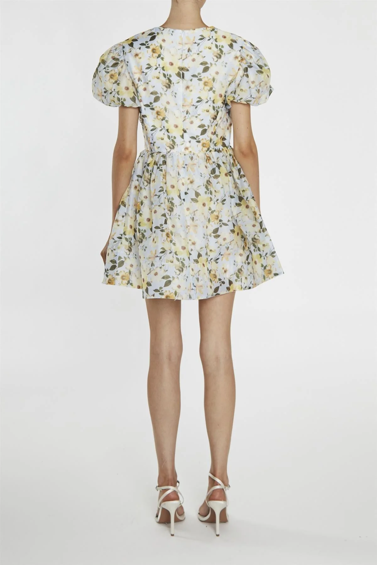 True Decadence Claire Blue Flower Skater Dress - Image 2