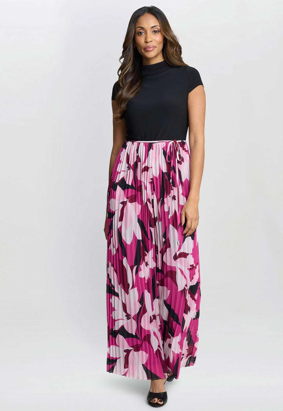 Gina Bacconi Pink Dolores Jumpsuit With Printed Pleated Trousers - Image 2