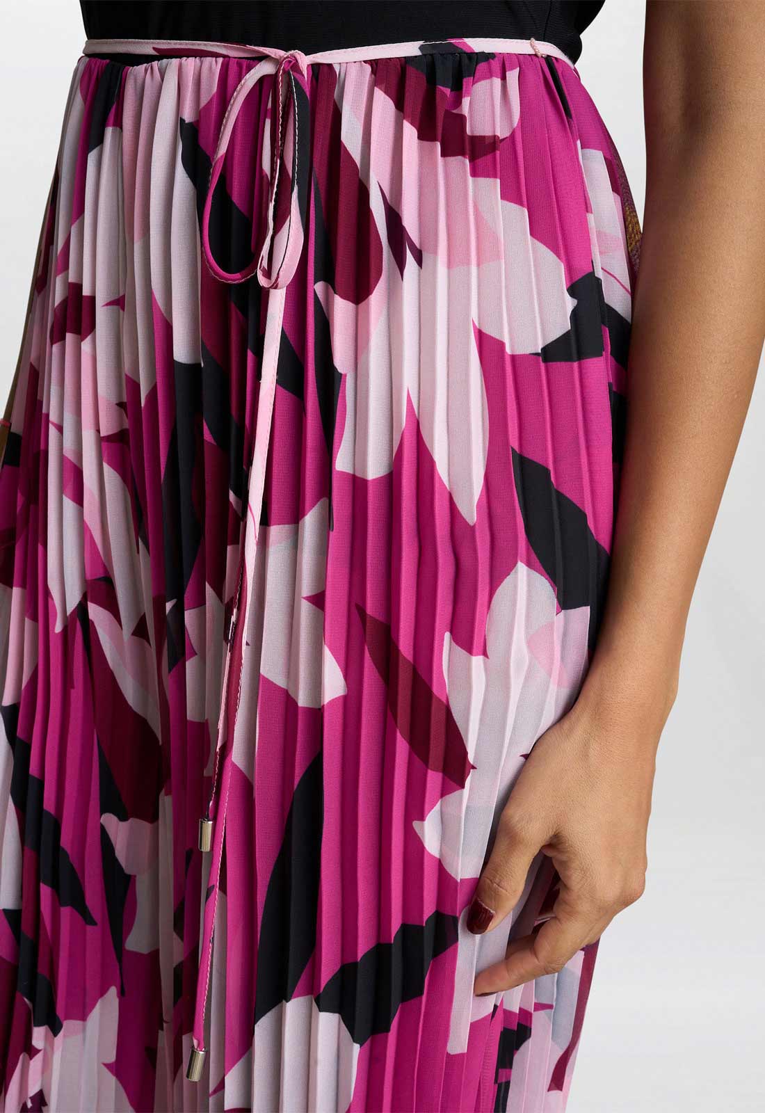 Gina Bacconi Pink Dolores Jumpsuit With Printed Pleated Trousers - Image 5