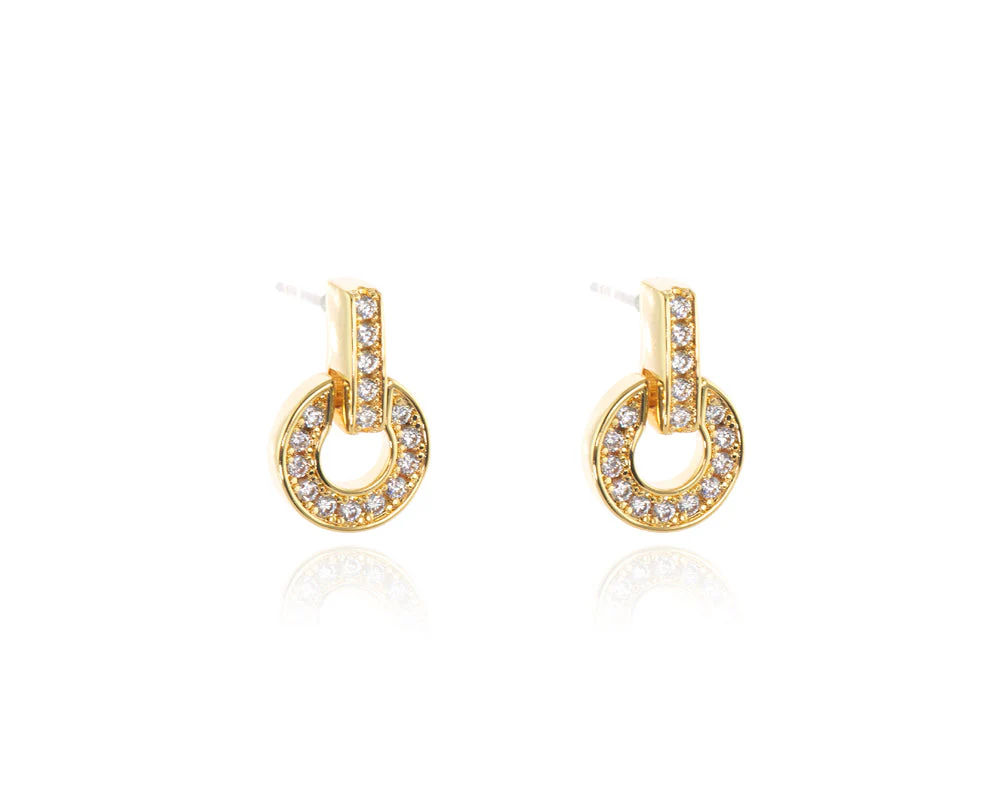Cachet London Elana Gold Drop Earrings - Image 12