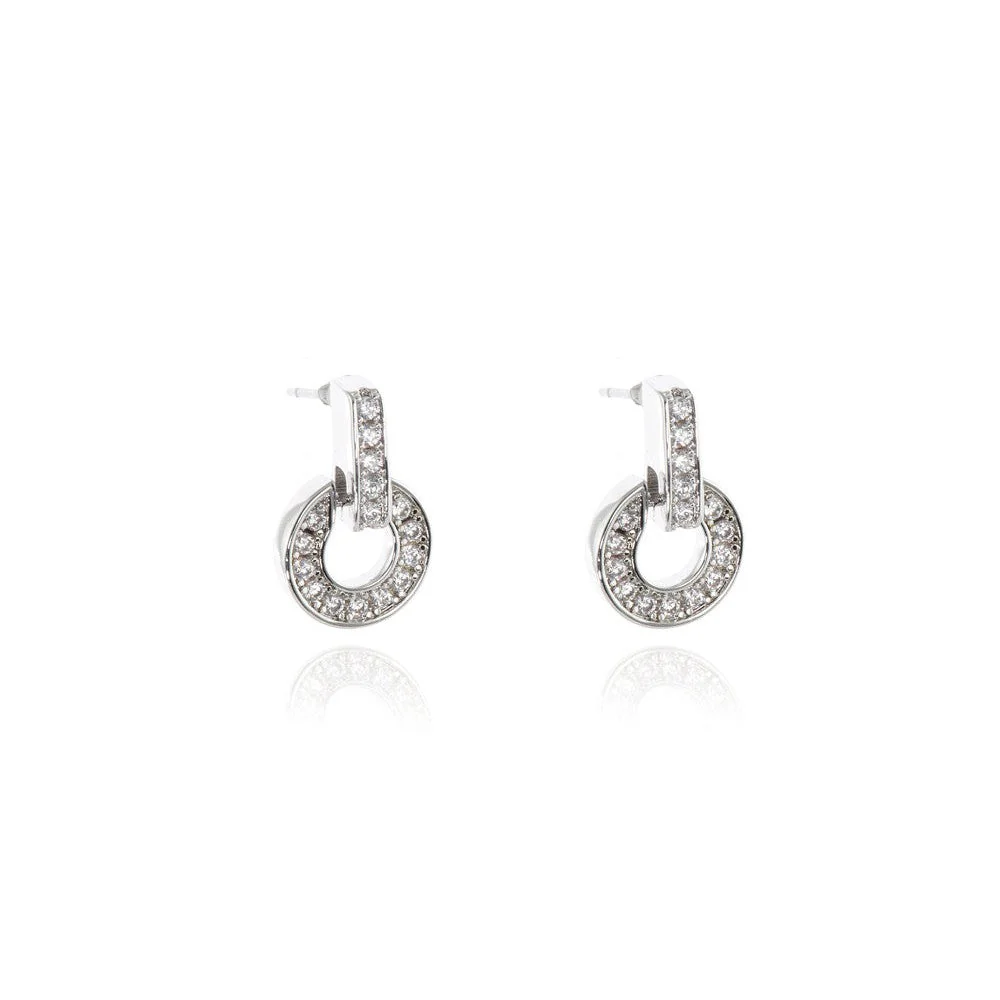 Cachet London Elana Silver Drop Earrings