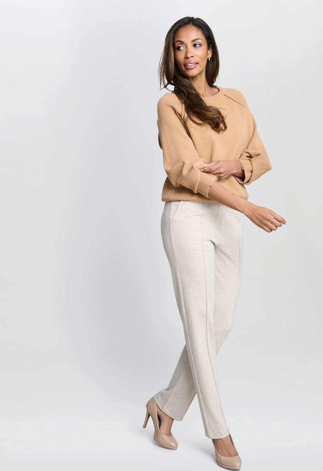 Gina Bacconi Beige Zarina Knit Jumper - Image 6