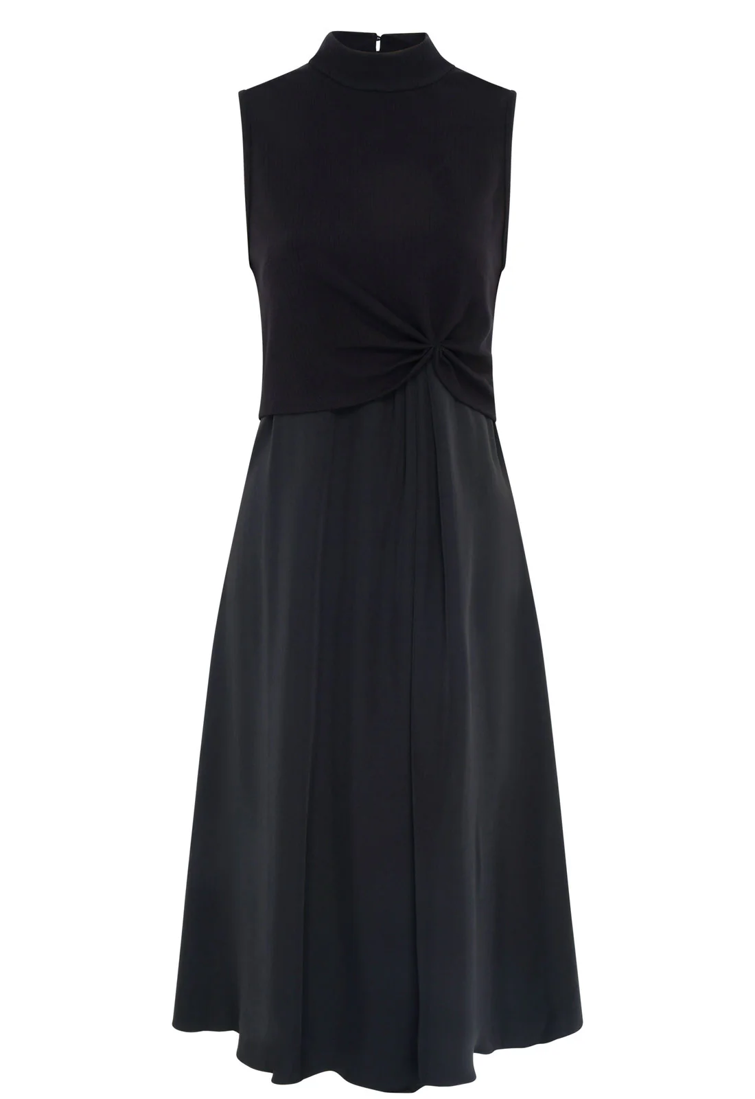 Gina Bacconi Black Ashlee Black Midi Dress