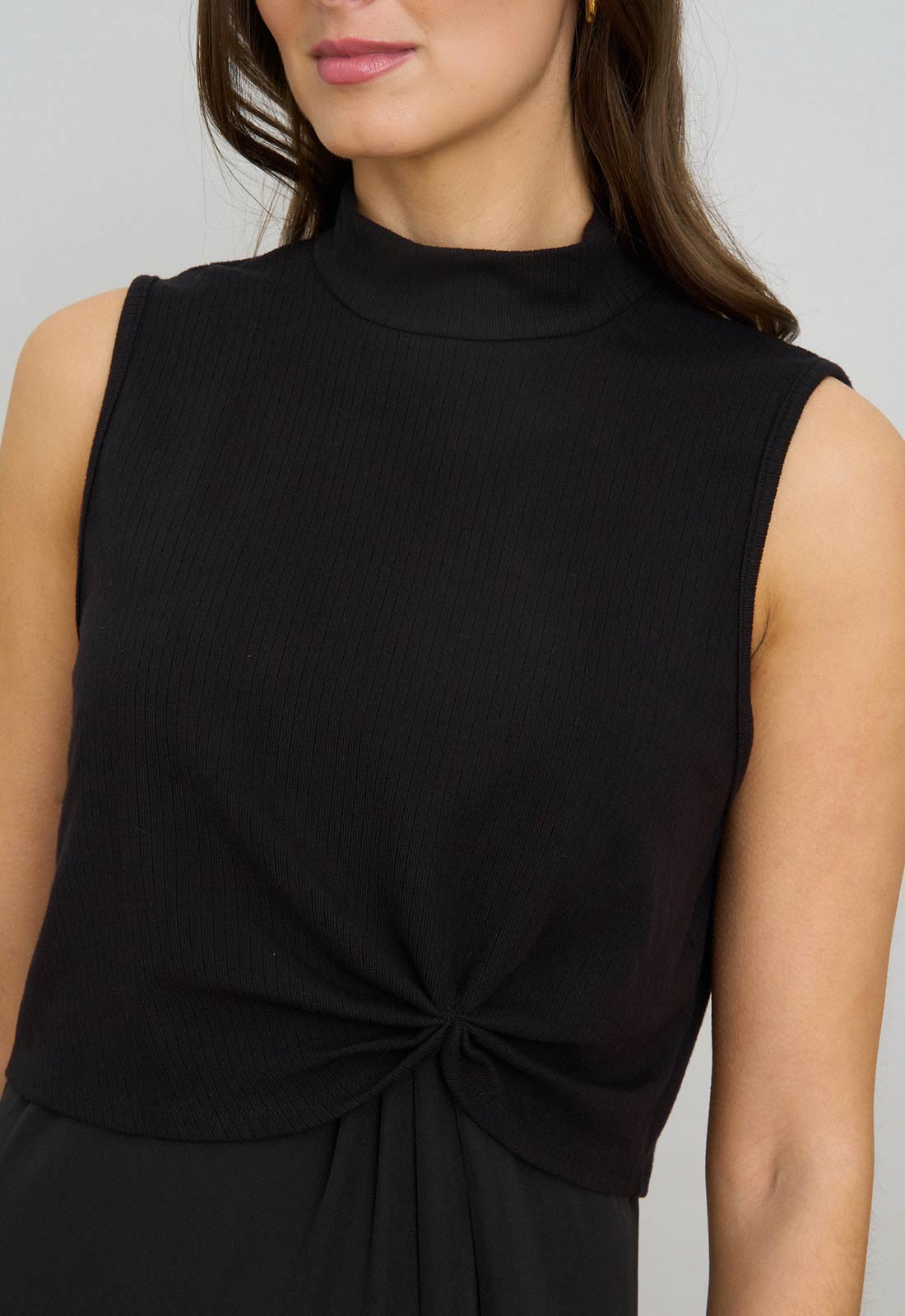 Gina Bacconi Black Ashlee Black Midi Dress - Image 5