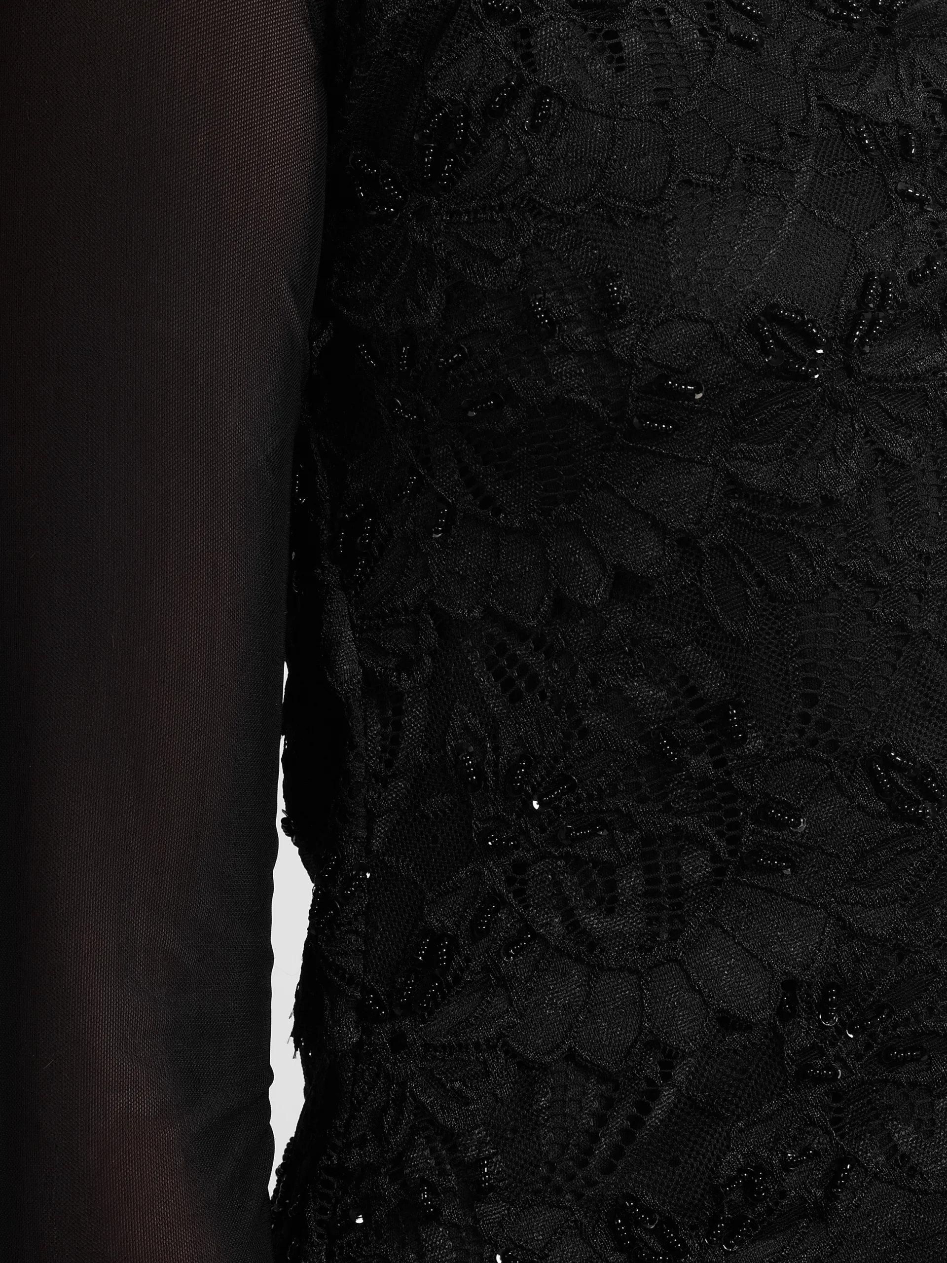 Gina Bacconi Black Mesh Sleeve Under Top - Image 5