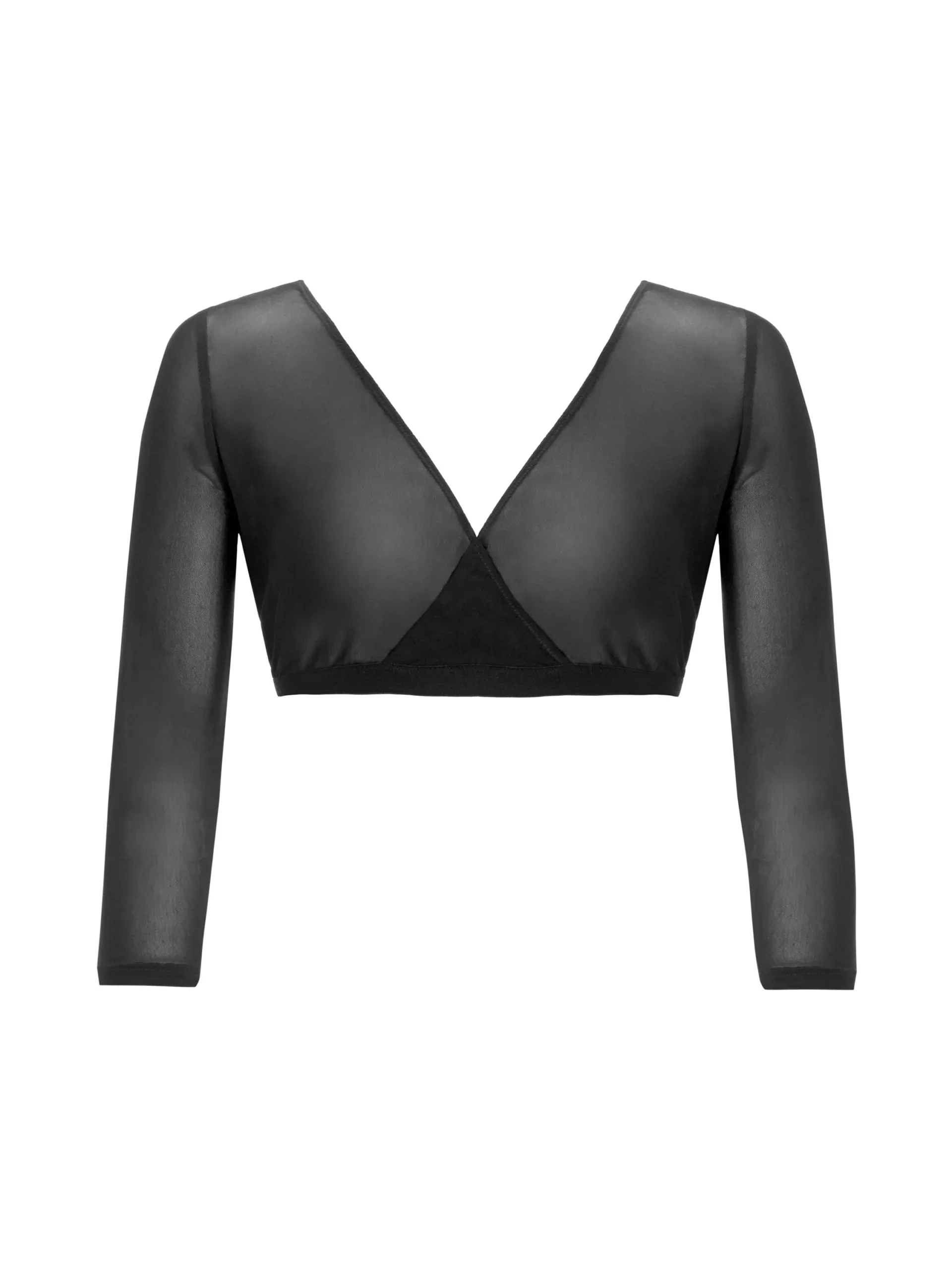 Gina Bacconi Black Mesh Sleeve Under Top - Image 7