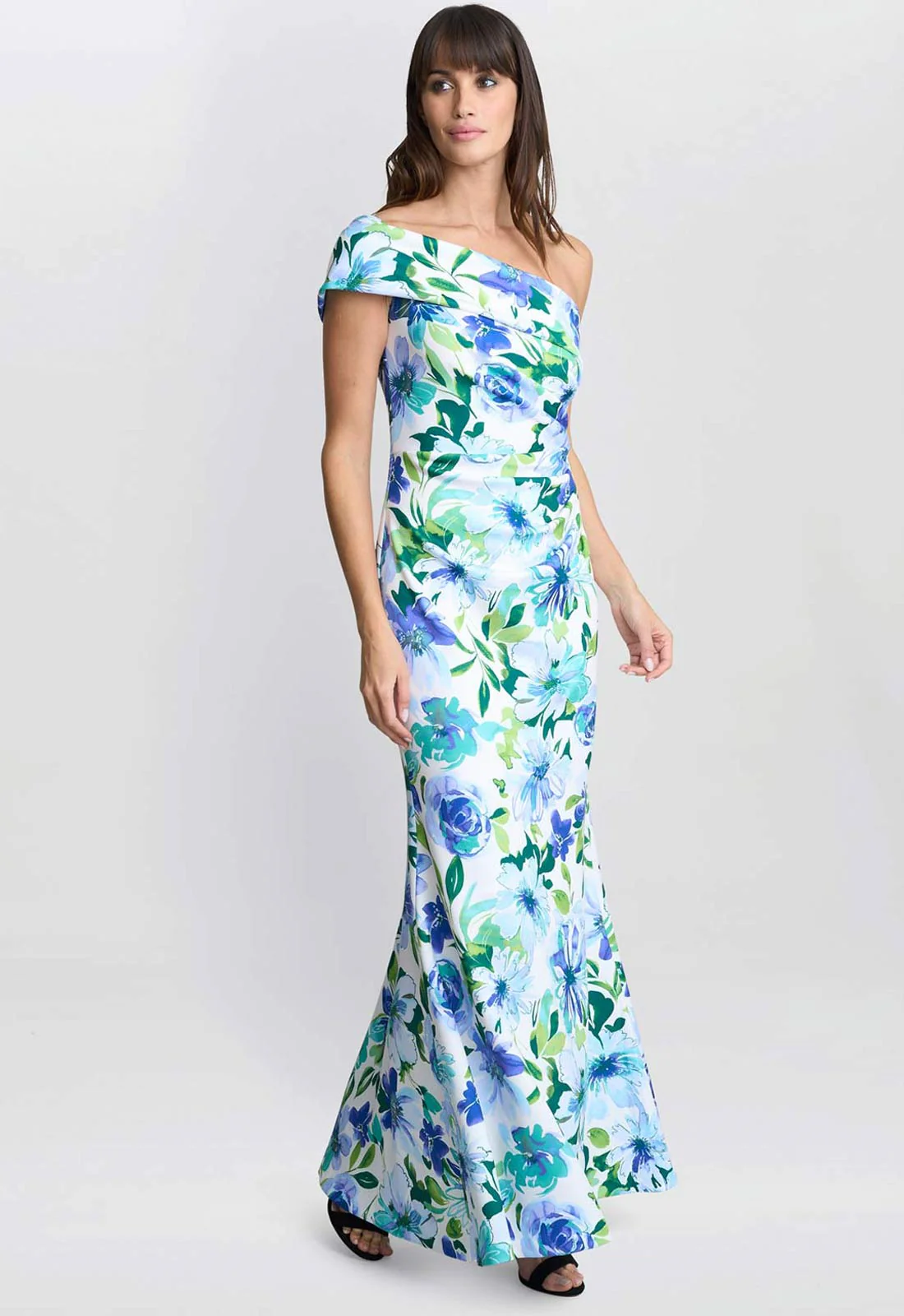 Gina Bacconi Blue Josie Printed Maxi Dress - Image 4