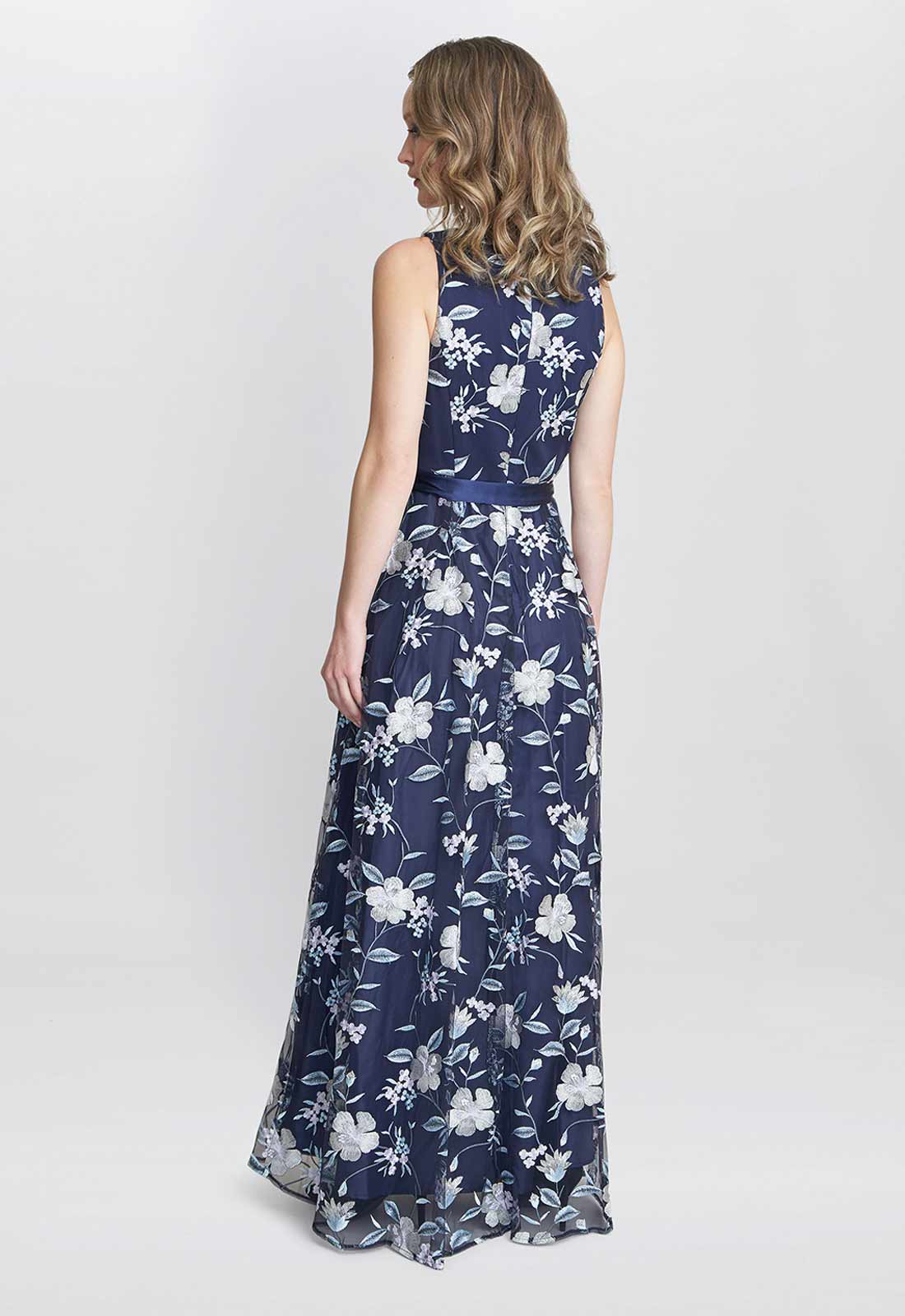 Gina Bacconi Blue Judith Maxi Dress - Image 3