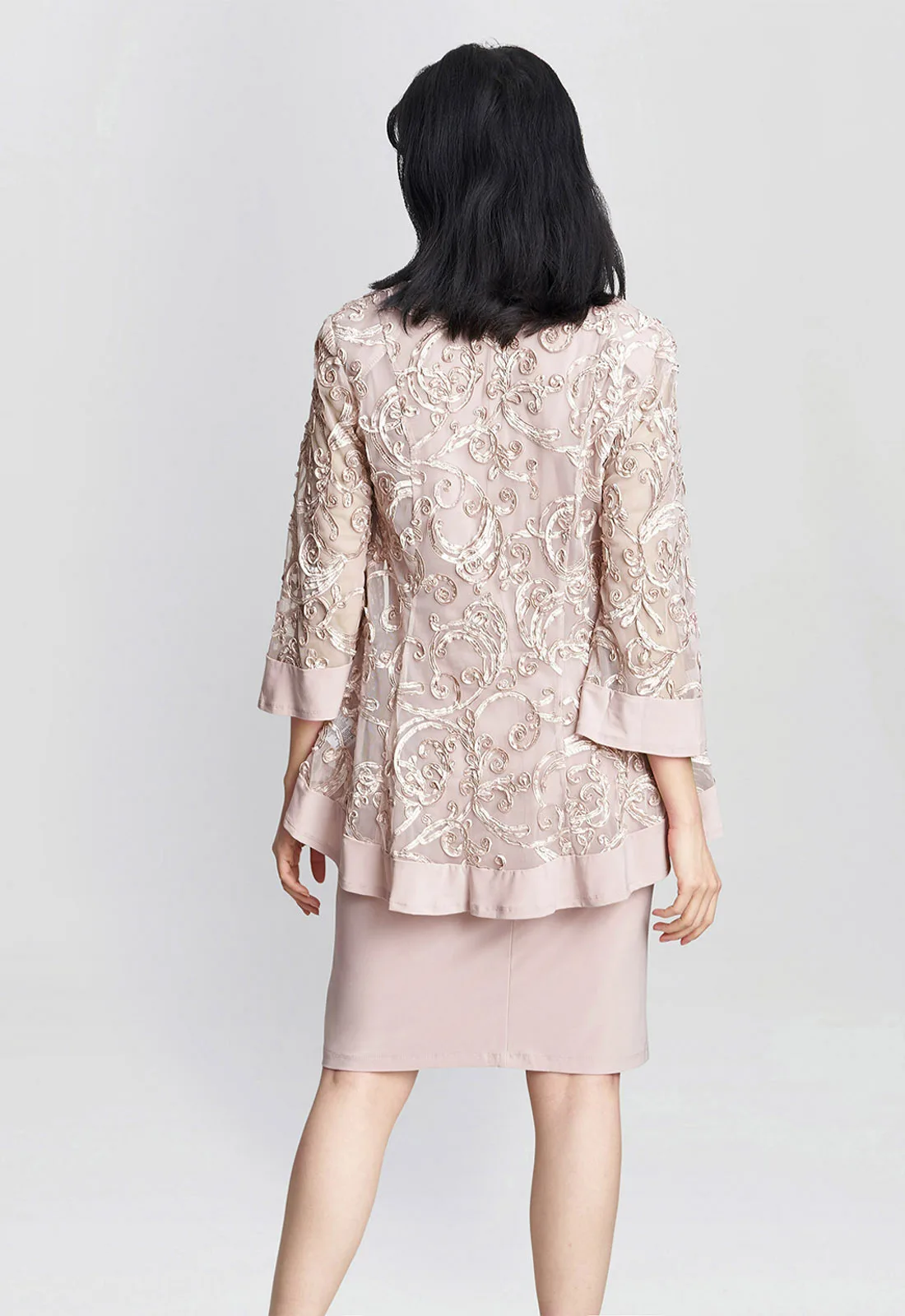 Gina Bacconi Blush Beverley Dress and Jacket - Image 4