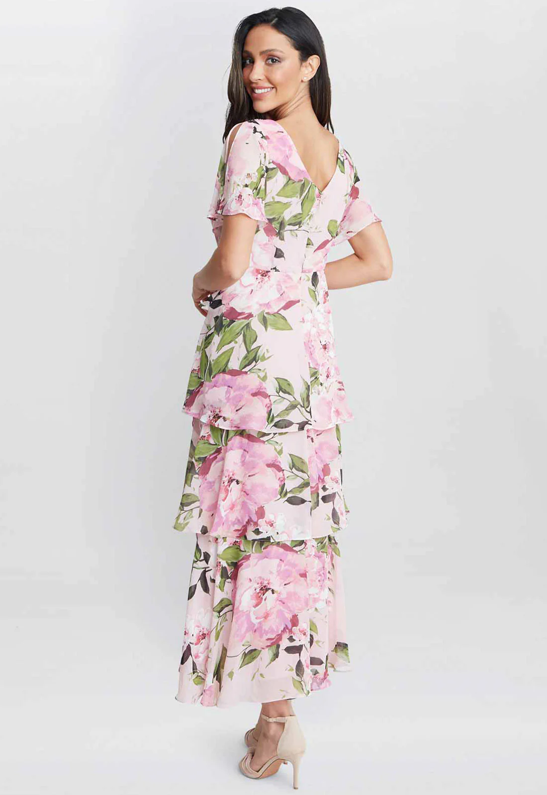 Gina Bacconi Blush Pink Olivia Printed Dress - Image 2