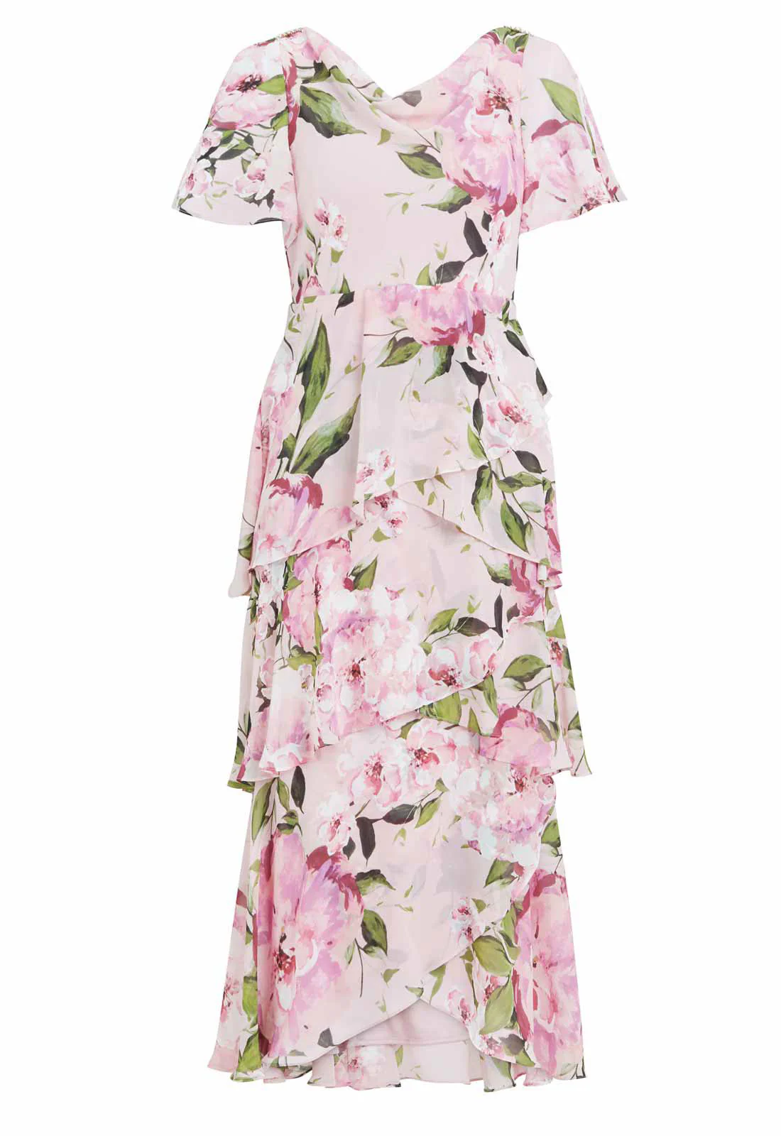 Gina Bacconi Blush Pink Olivia Printed Dress - Image 5