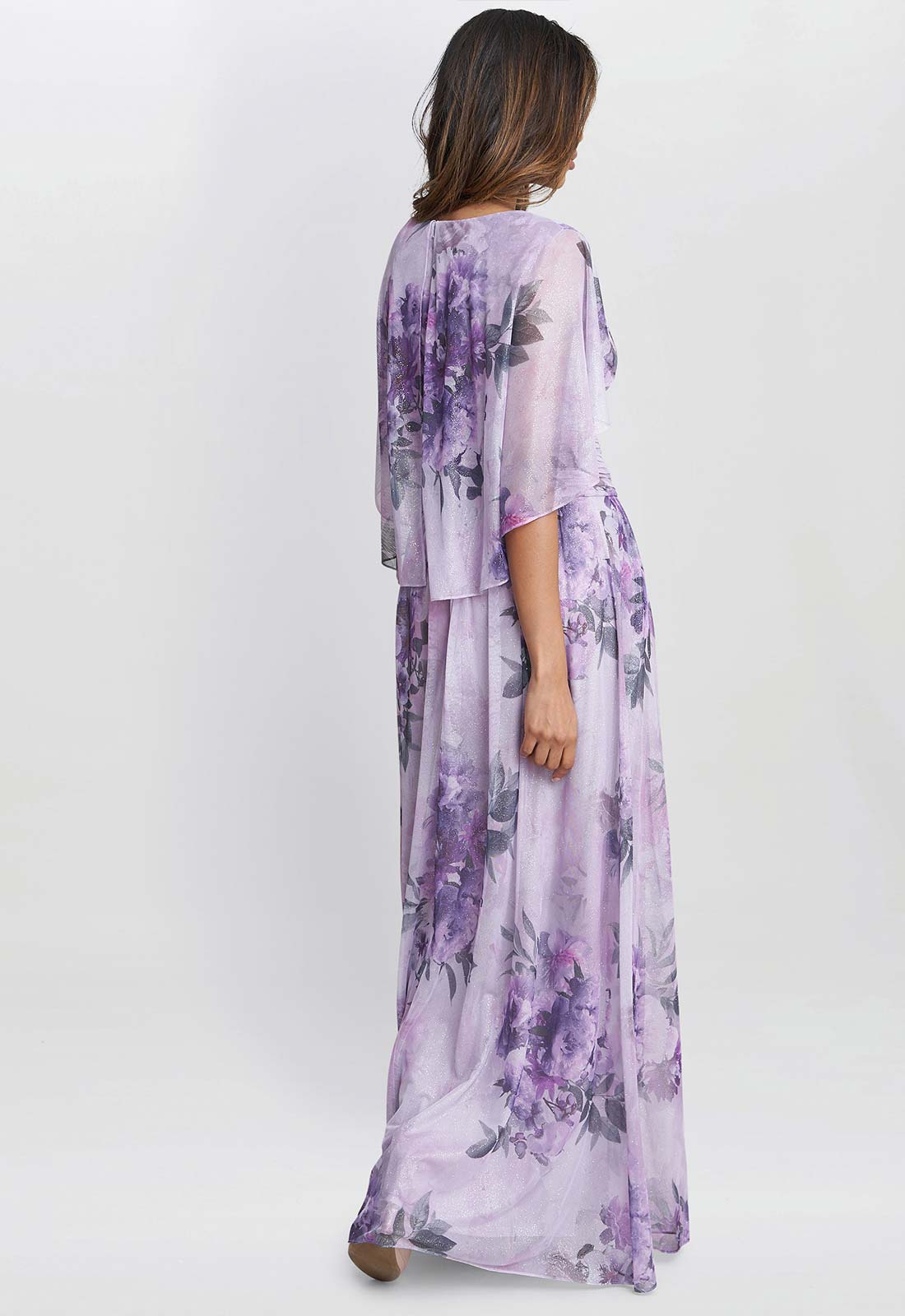 Gina Bacconi Pink Caroline Print Maxi Dress - Image 3
