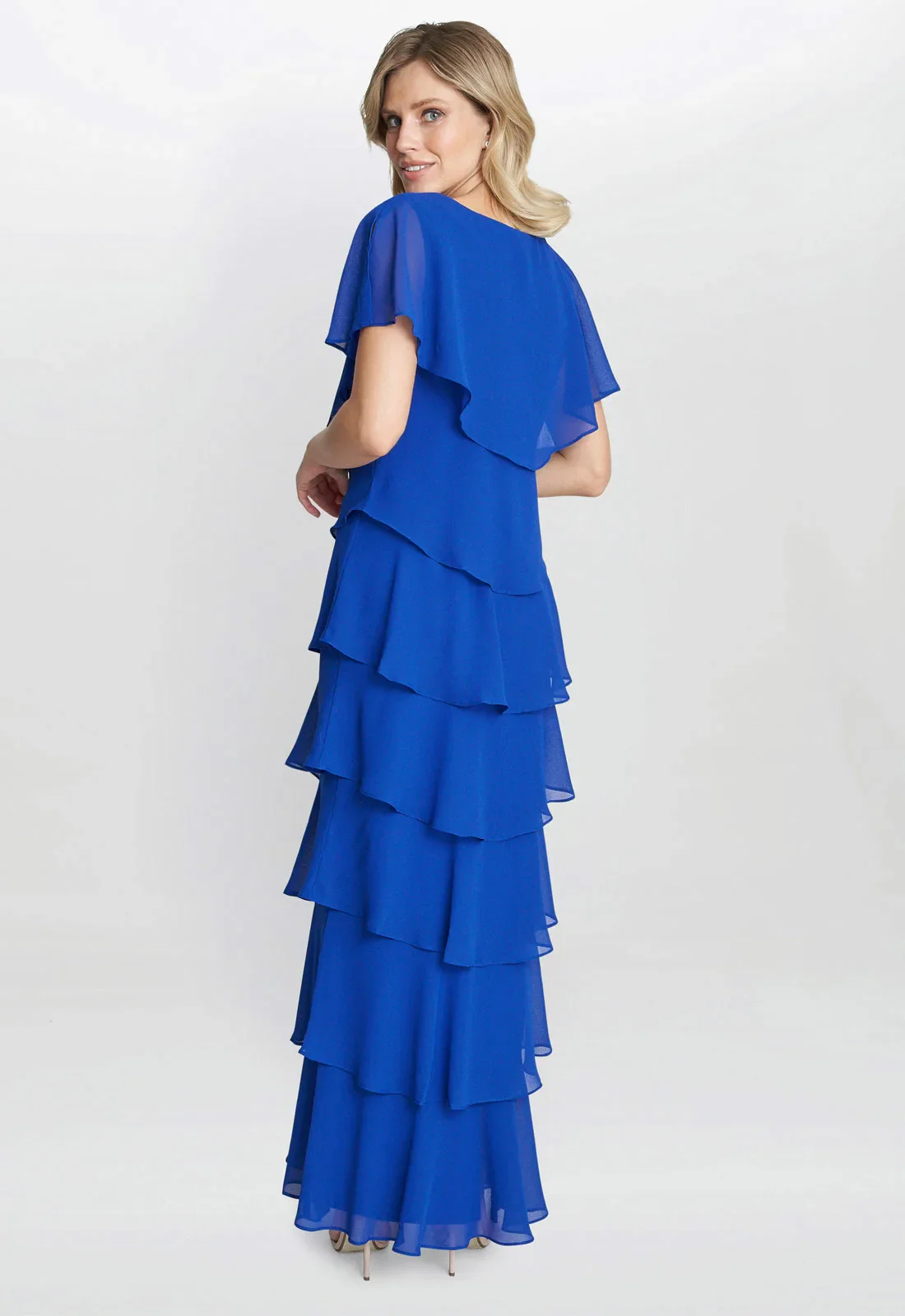 Gina Bacconi Catherine Tiered Maxi Dress - Image 4