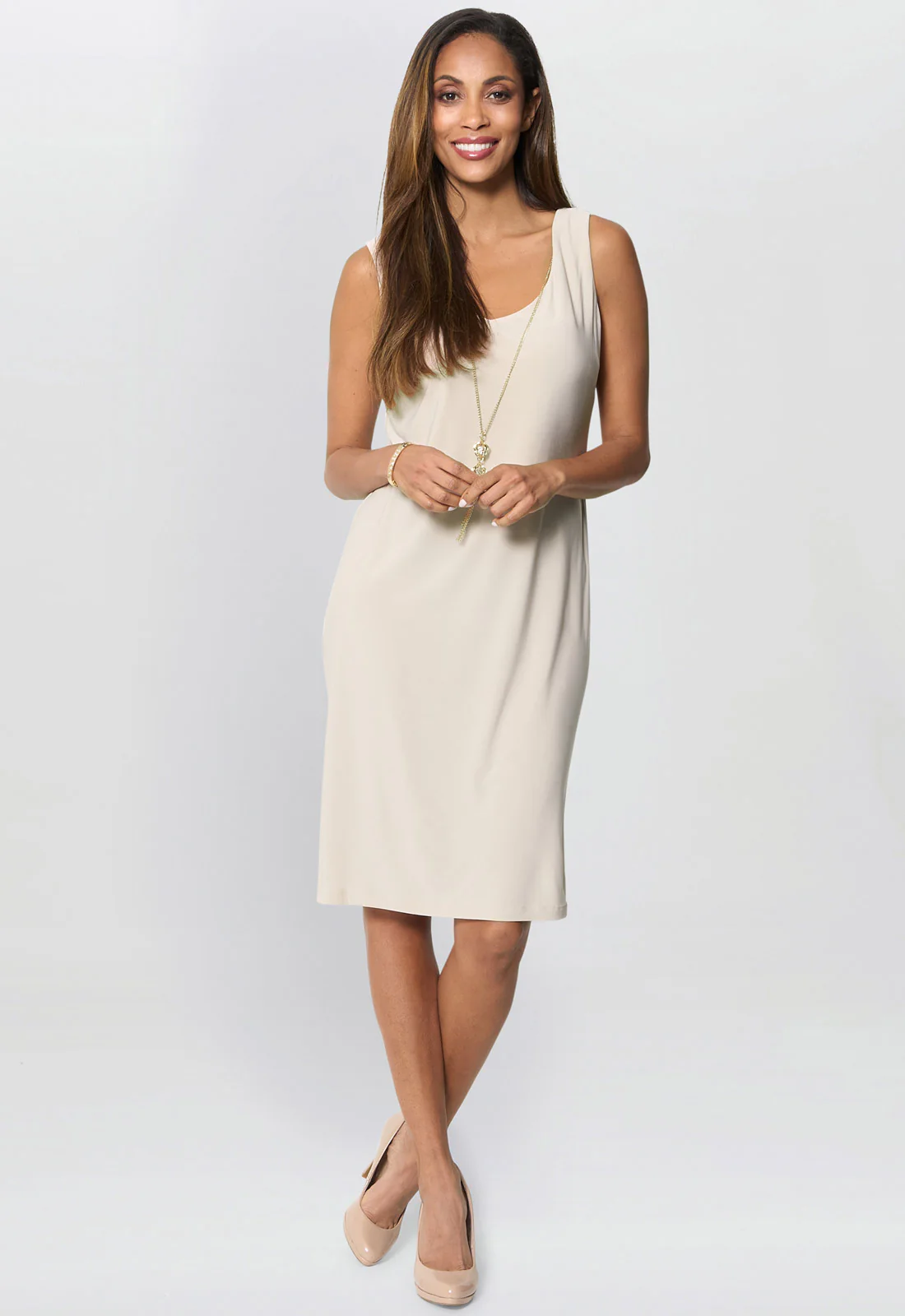 Gina Bacconi Champagne Dollie& Jacket Outfit - Image 9
