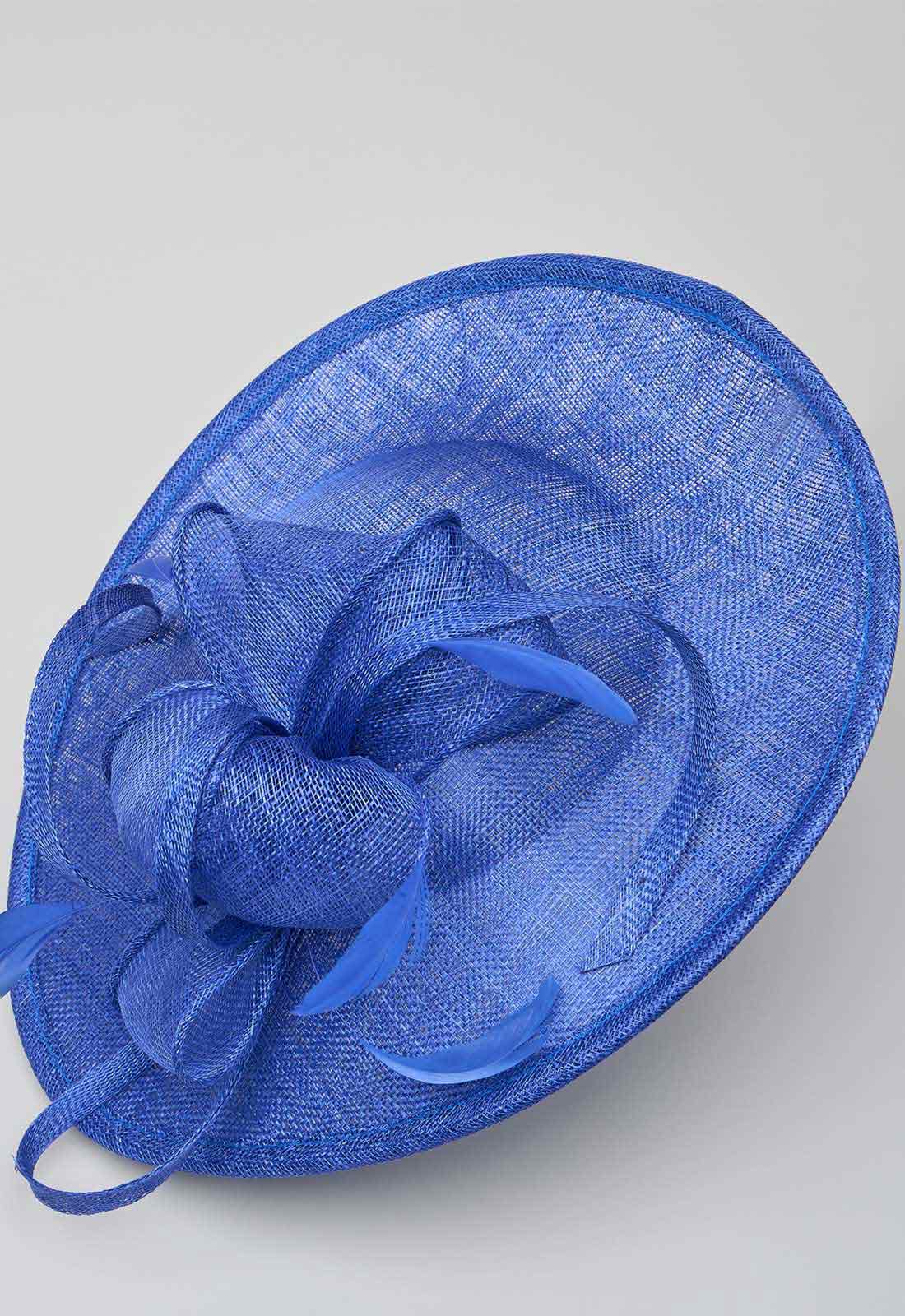 Gina Bacconi Cobalt Small Oval Fascinator - Image 3