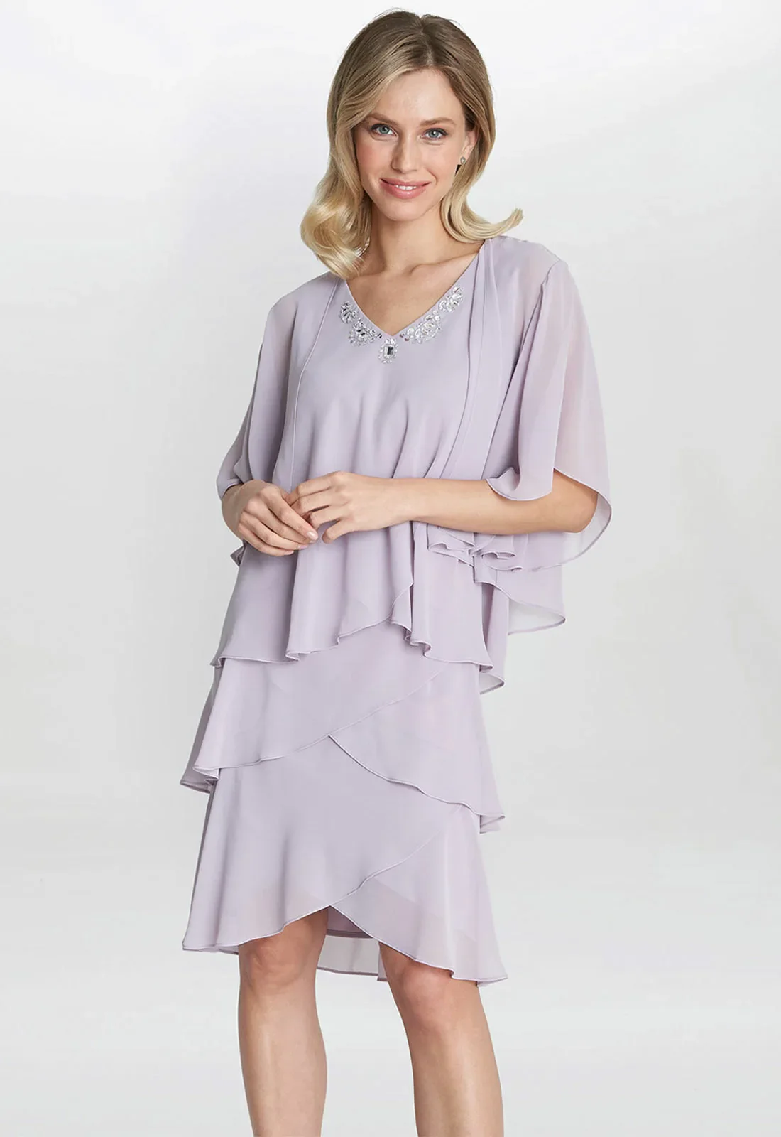 Gina Bacconi Dawn Tiered Dress And Jacket - Image 6