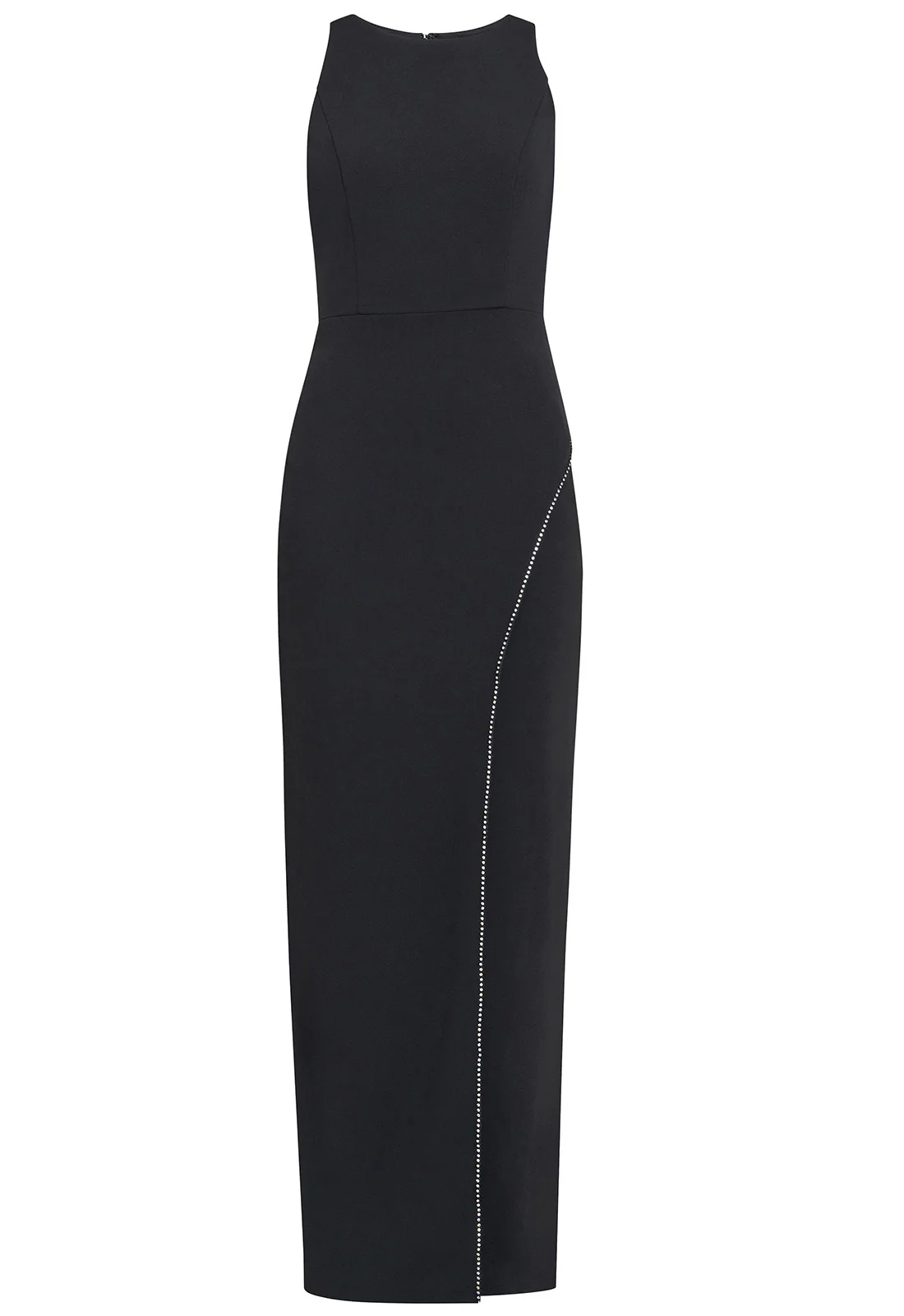 Gina Bacconi Black Esmeralda Sleeveless Column Maxi Dress - Image 5