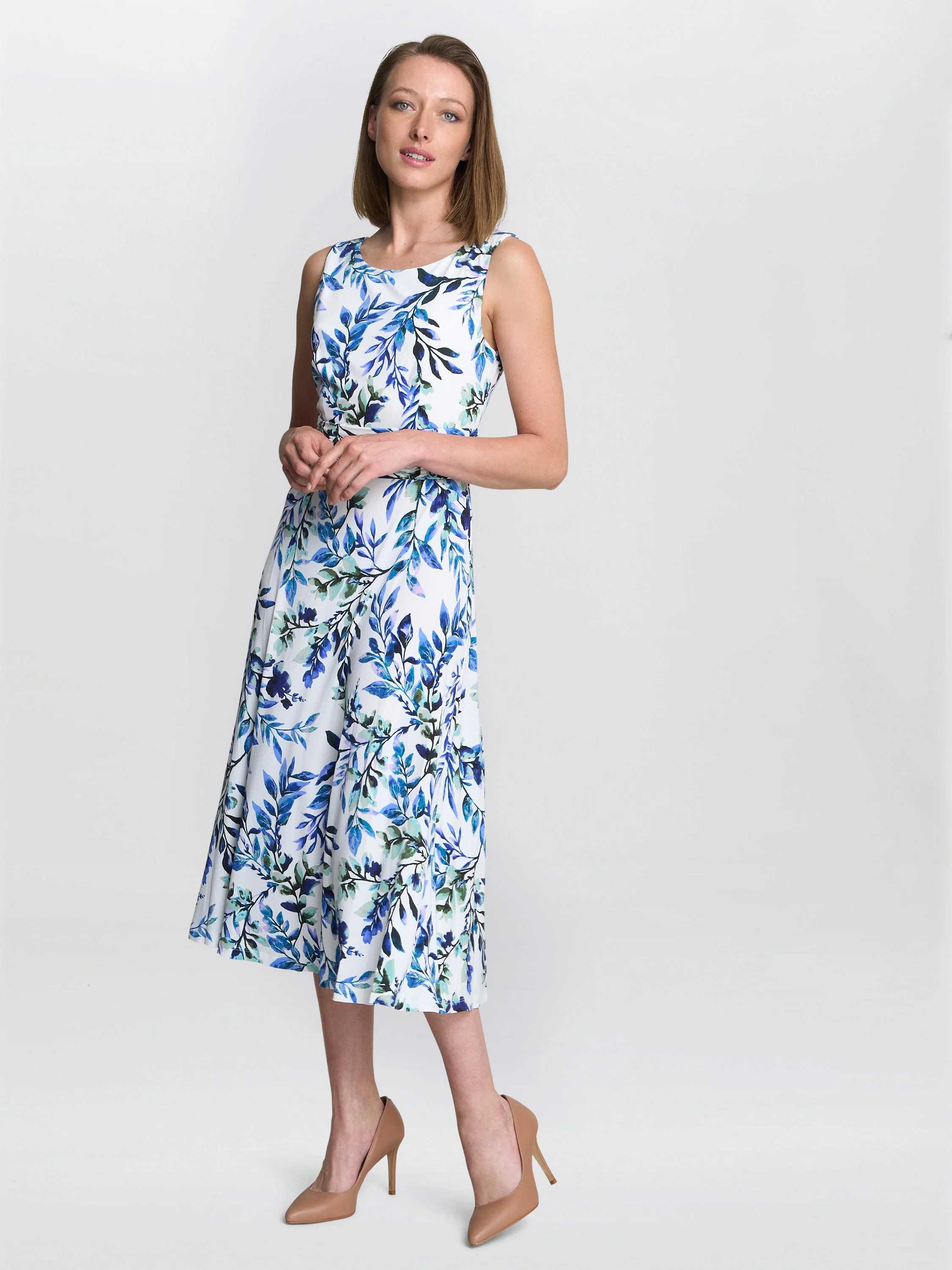 Gina Bacconi George Floral Print Midi Dress - Image 3