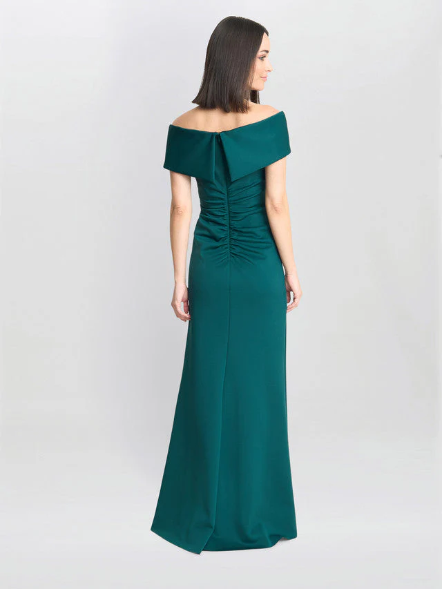 Gina Bacconi Green Carolyn Off The Shoulder Maxi Dress - Image 2