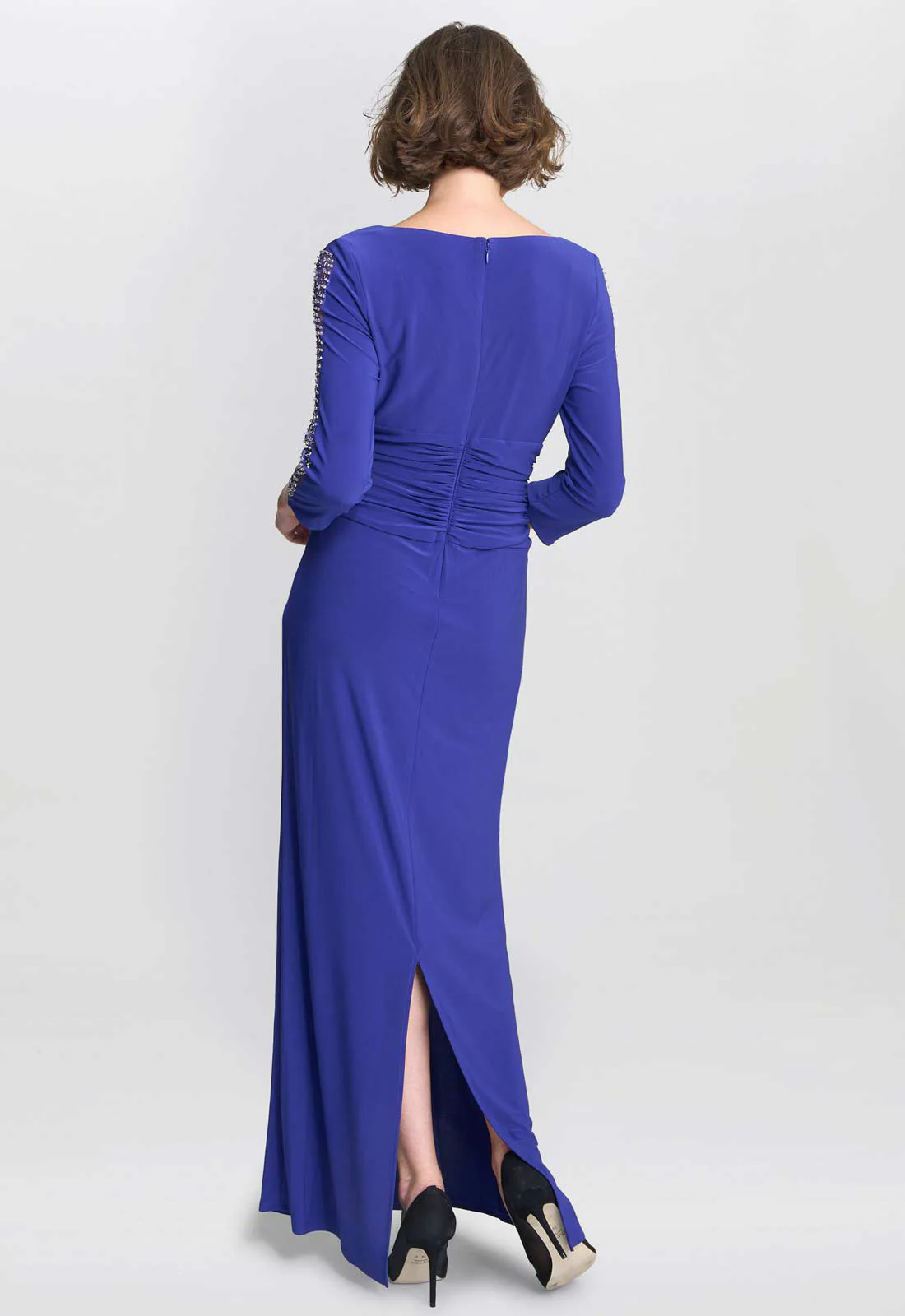 Gina Bacconi Iris Hollie Embellished Sleeve Maxi Dress - Image 4