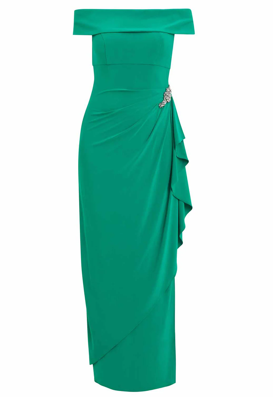 Gina Bacconi Jade Jodie Off Shoulder Jersey Dress - Image 4